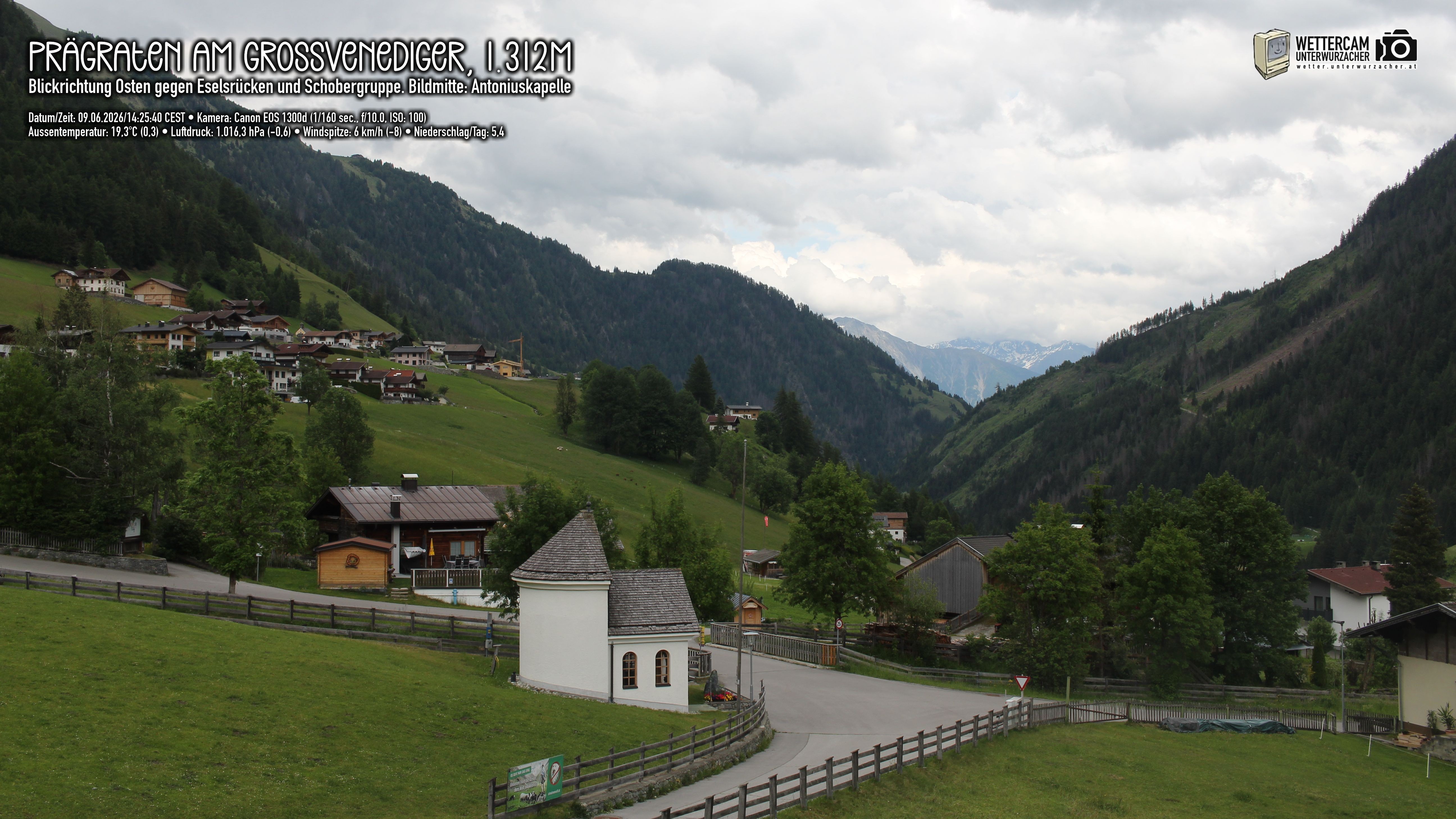 Archiv Foto Webcam Prägraten in Osttirol
