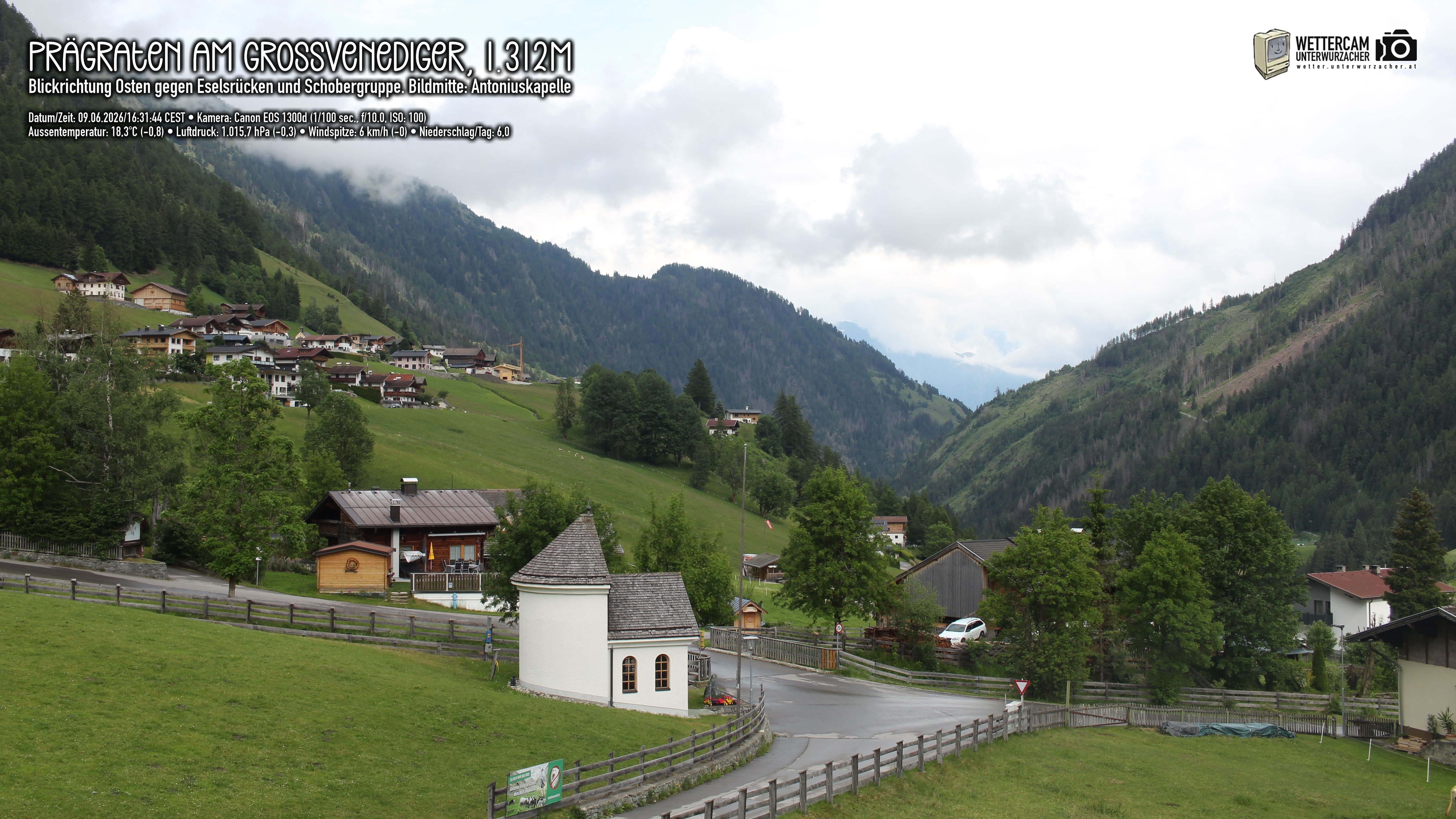 Archiv Foto Webcam Prägraten in Osttirol