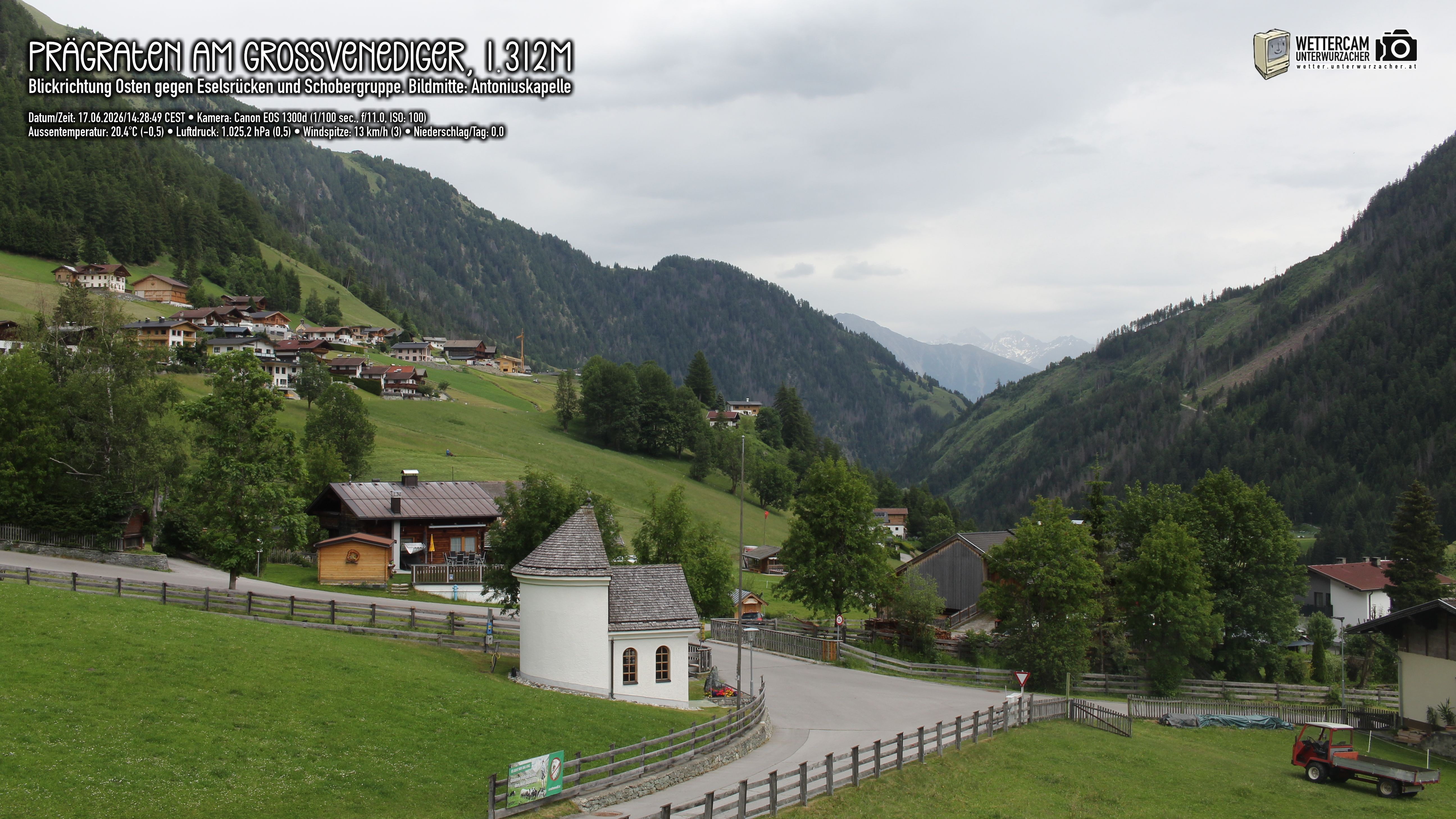 Archiv Foto Webcam Prägraten in Osttirol