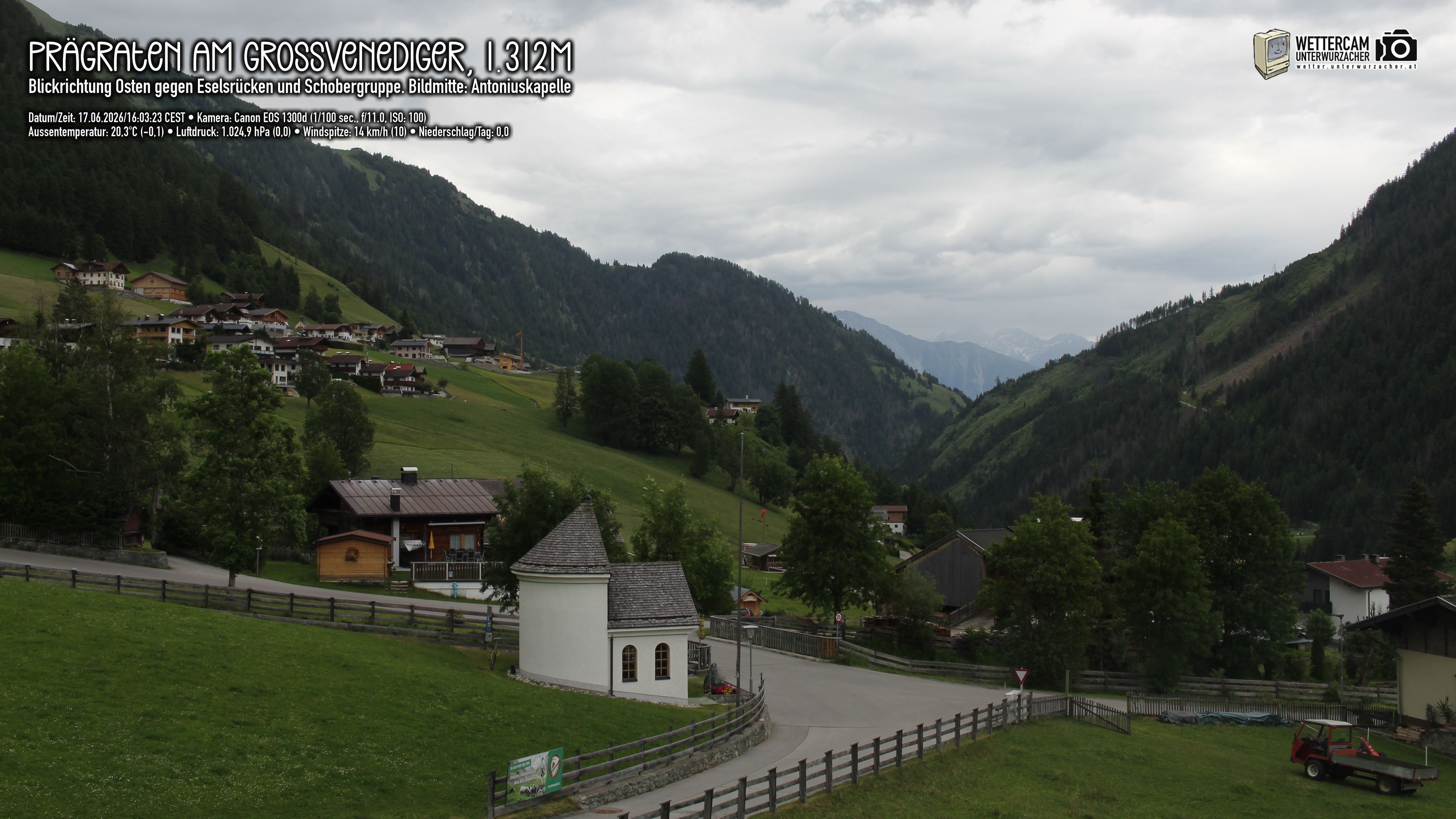 Archiv Foto Webcam Prägraten in Osttirol