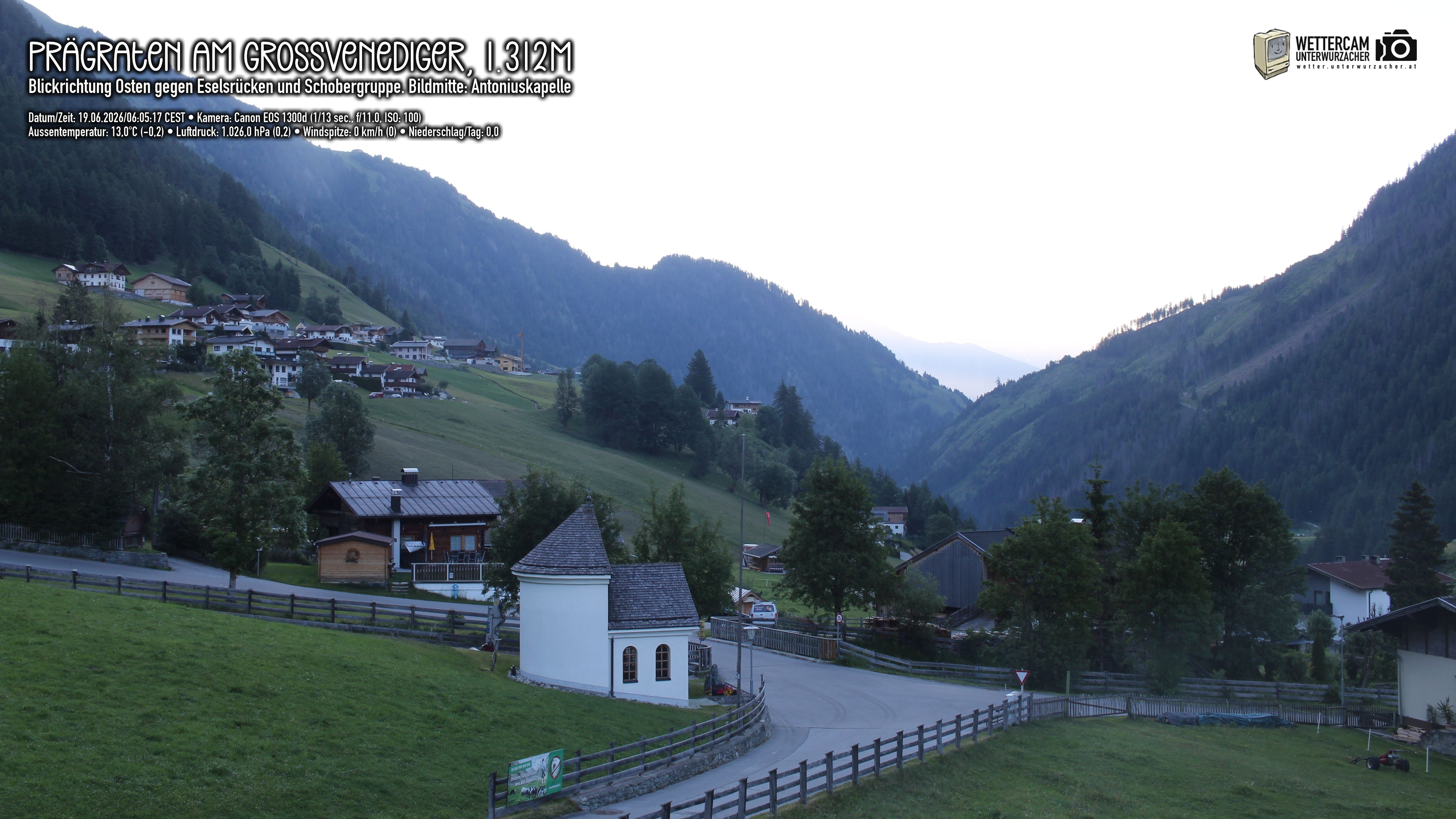 Archiv Foto Webcam Prägraten in Osttirol
