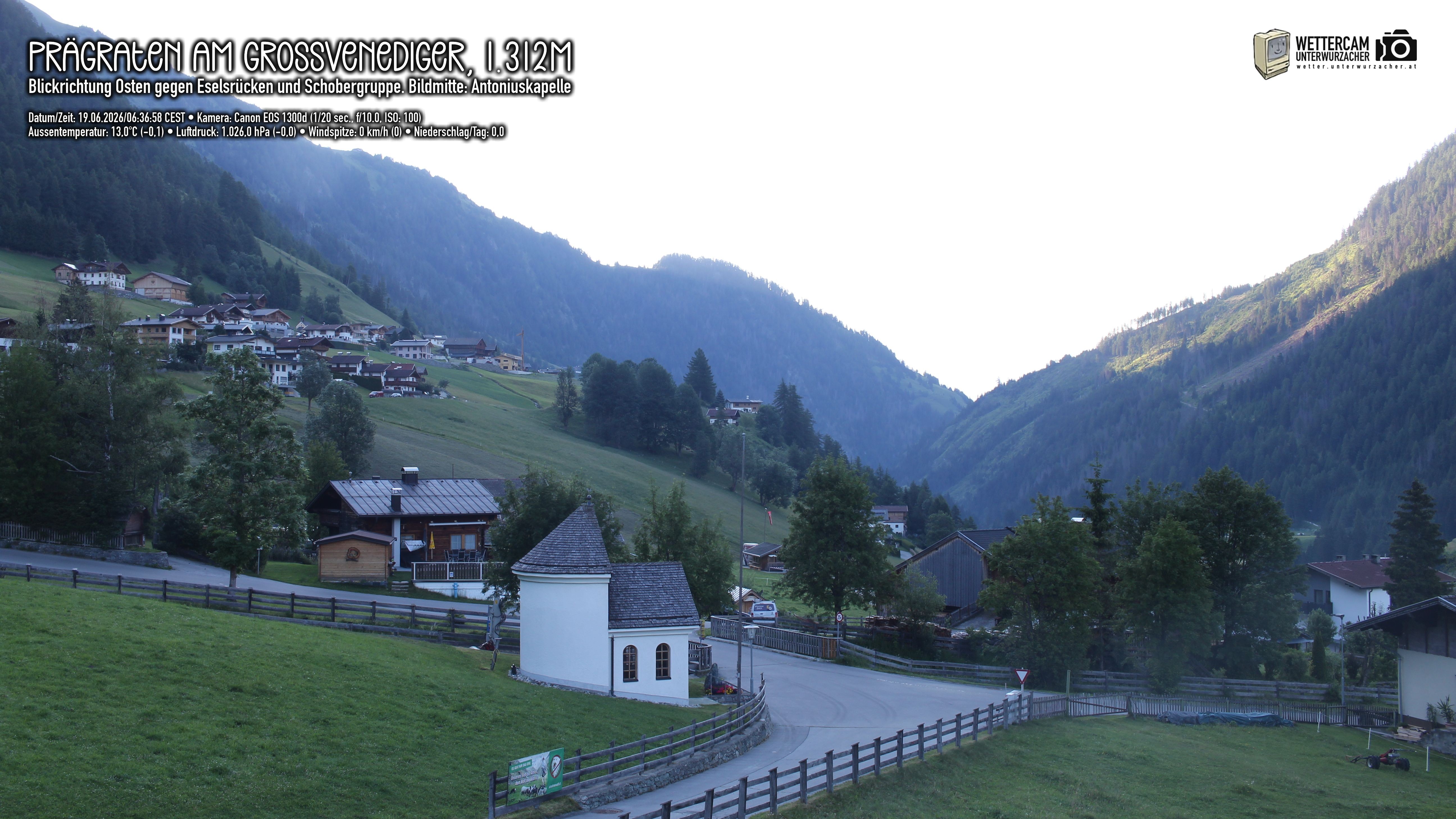 Archiv Foto Webcam Prägraten in Osttirol