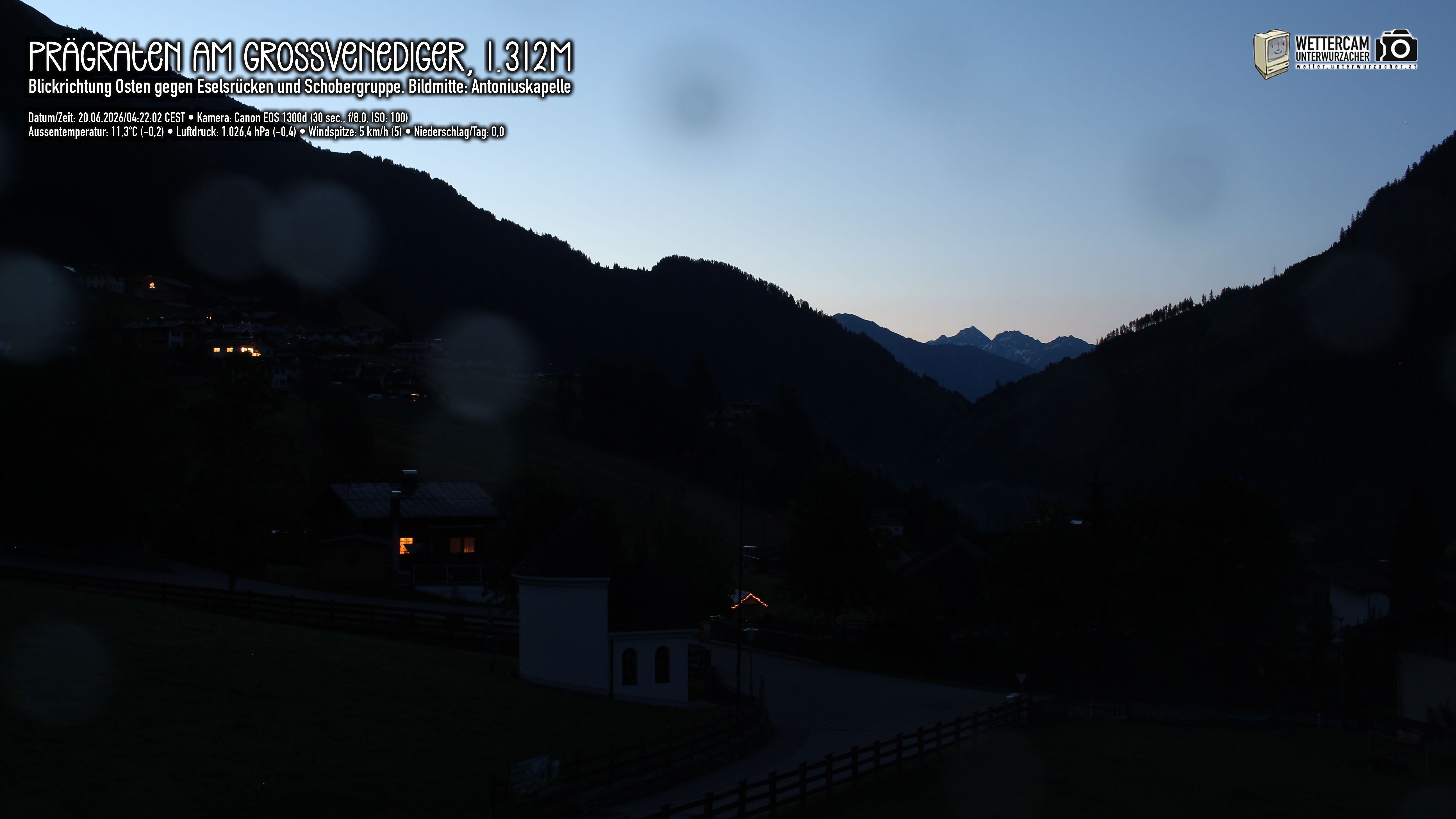 Archived image Webcam Prägraten, East Tyrol