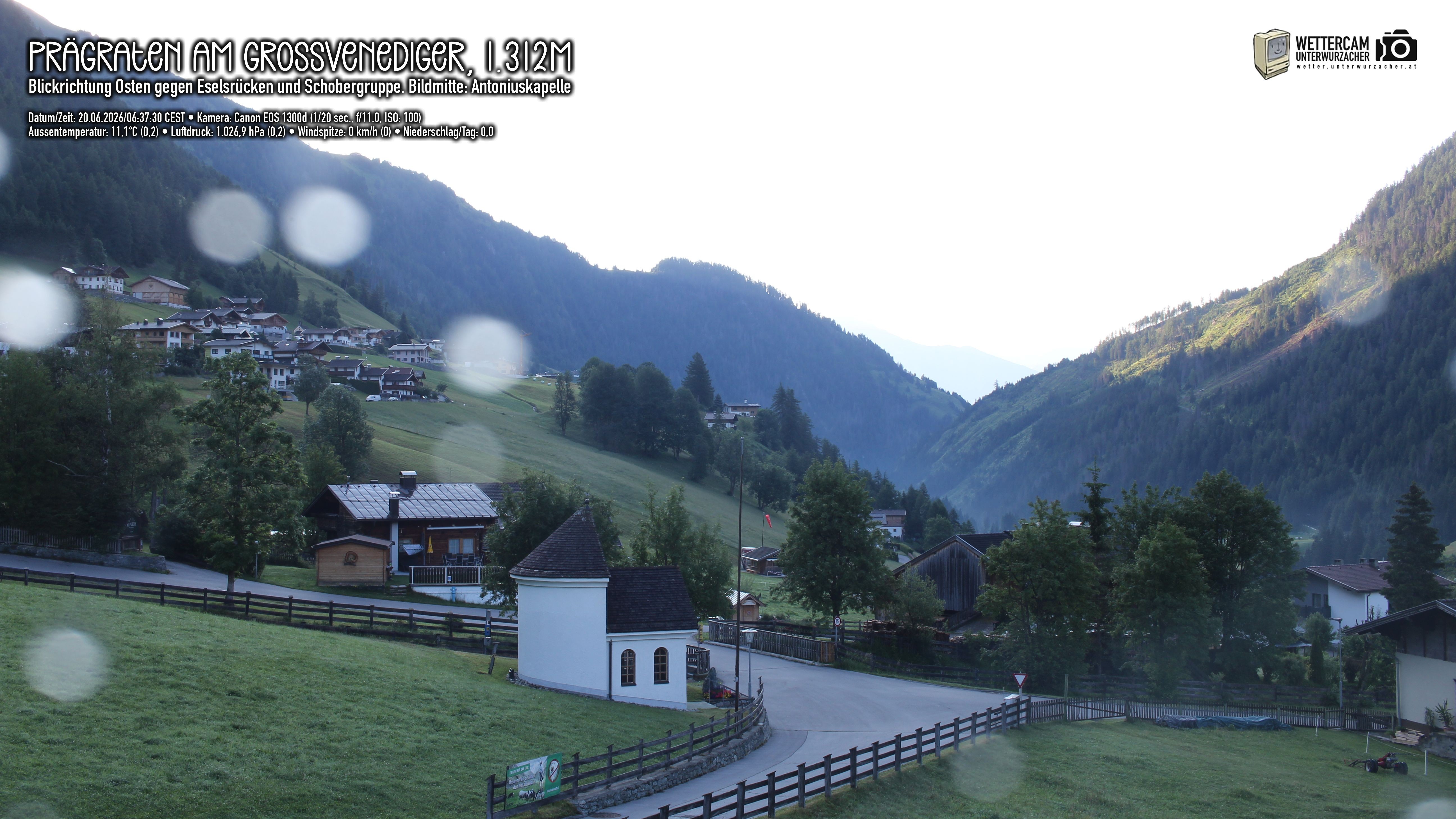 Archived image Webcam Prägraten, East Tyrol