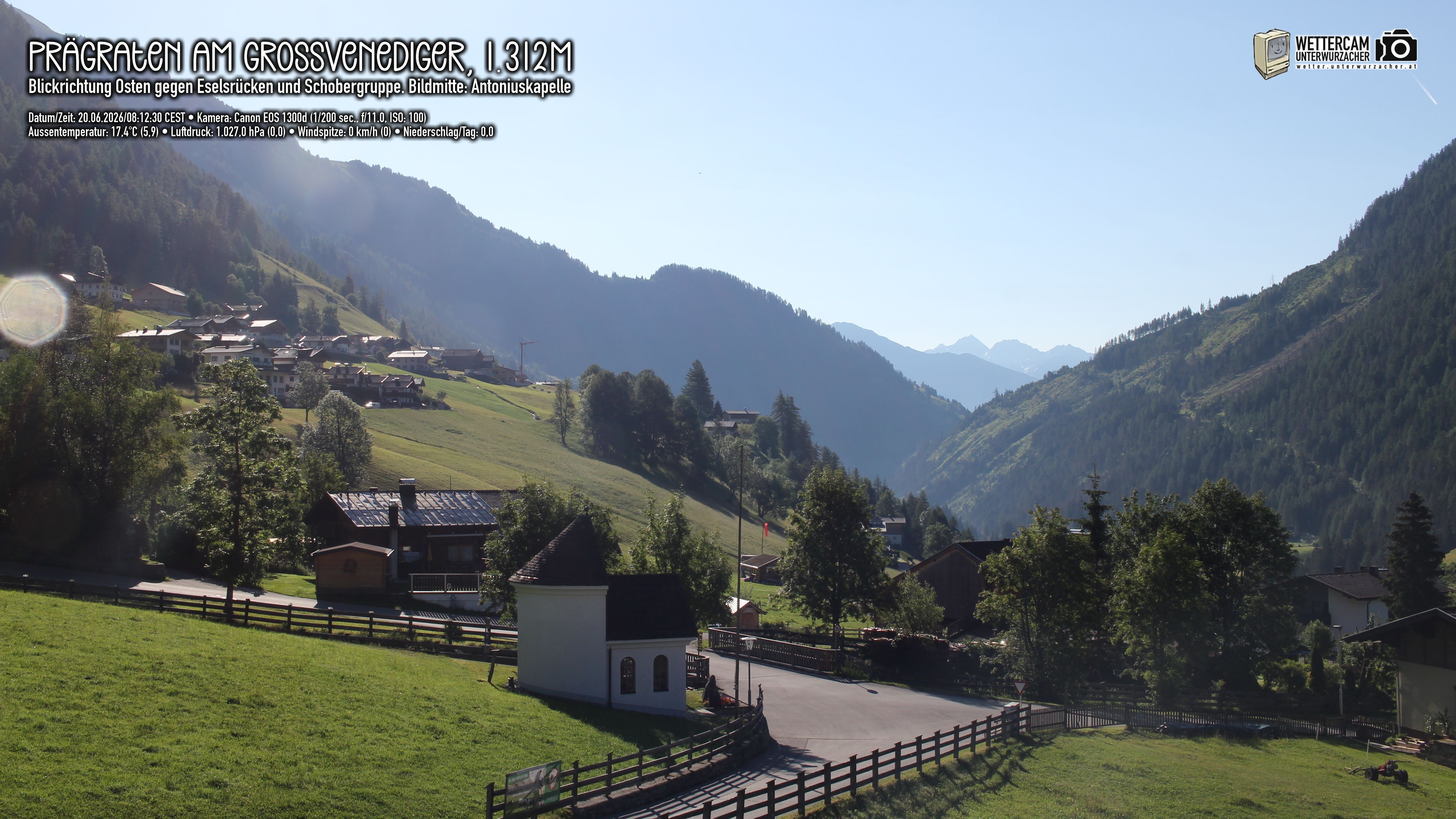 Archived image Webcam Prägraten, East Tyrol