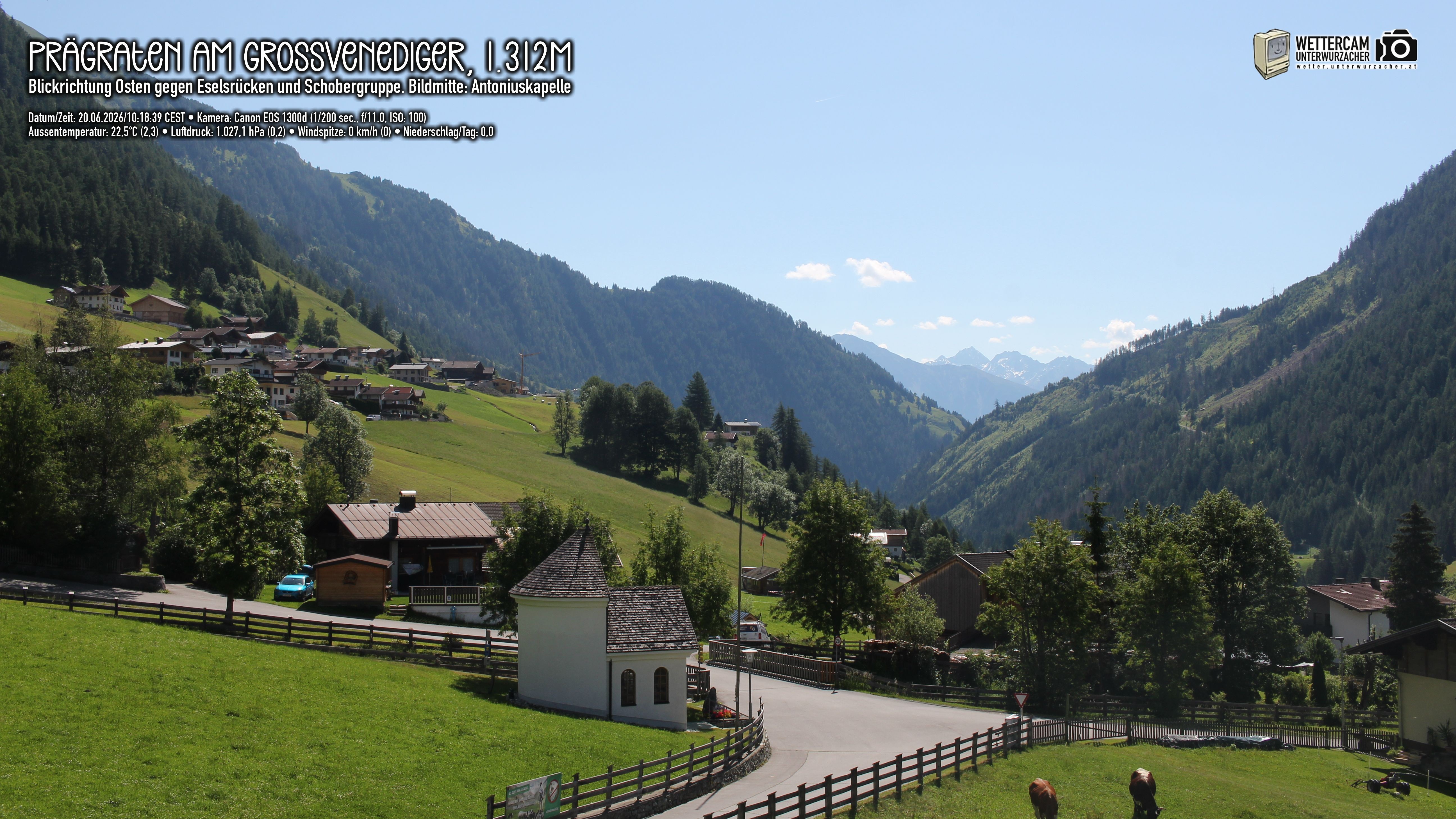 Archived image Webcam Prägraten, East Tyrol