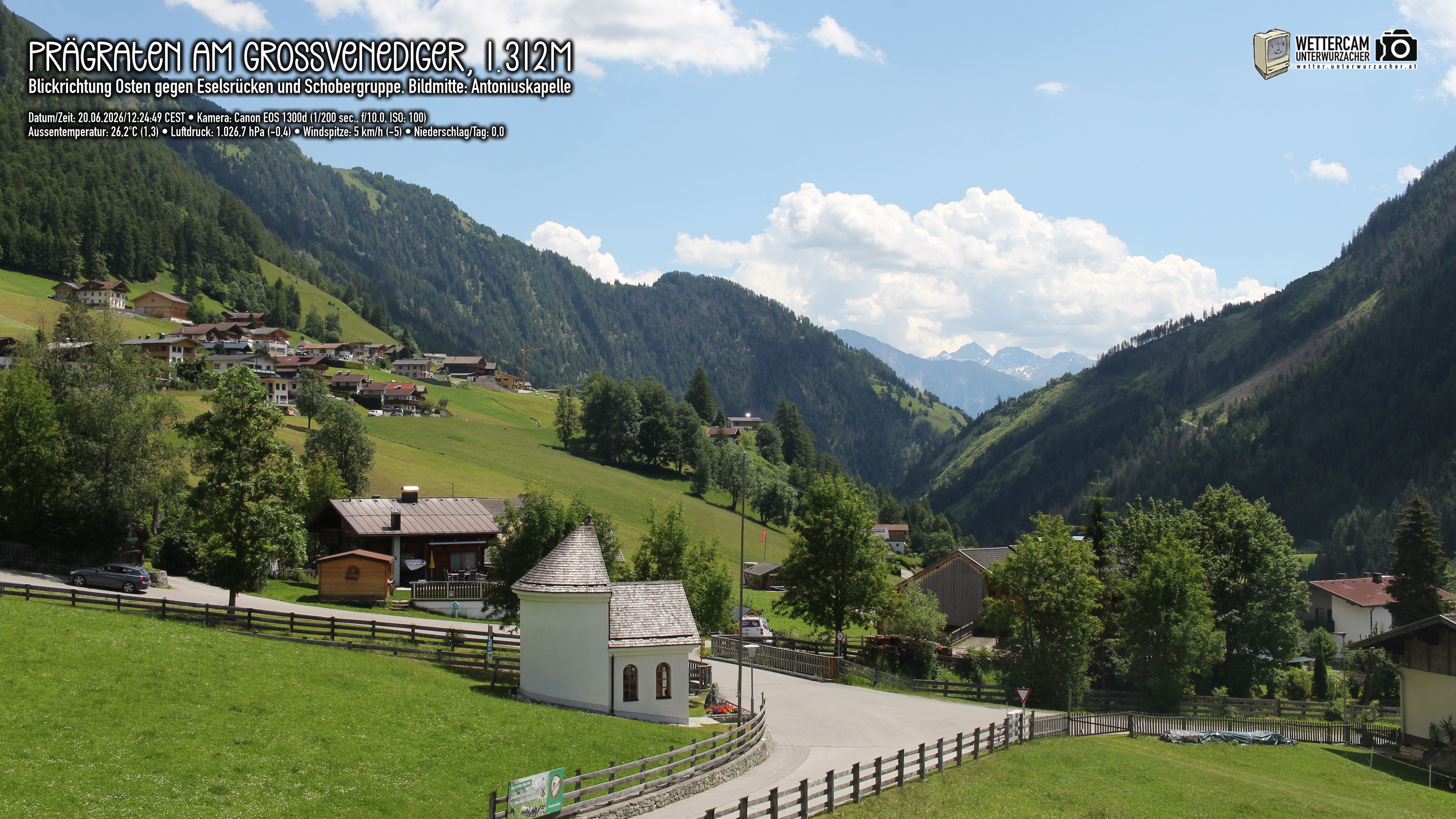 Archiv Foto Webcam Prägraten in Osttirol
