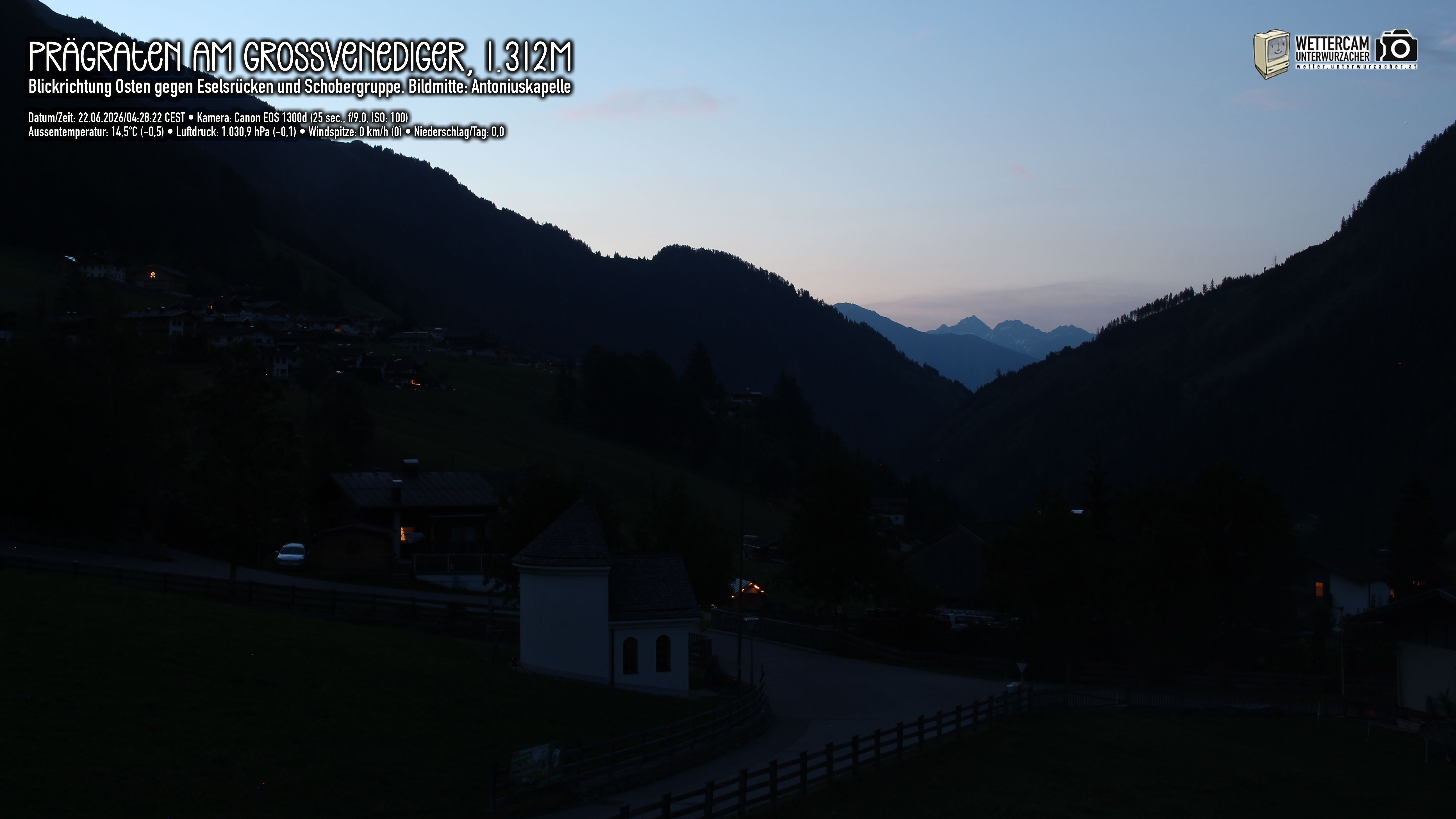 Archived image Webcam Prägraten, East Tyrol