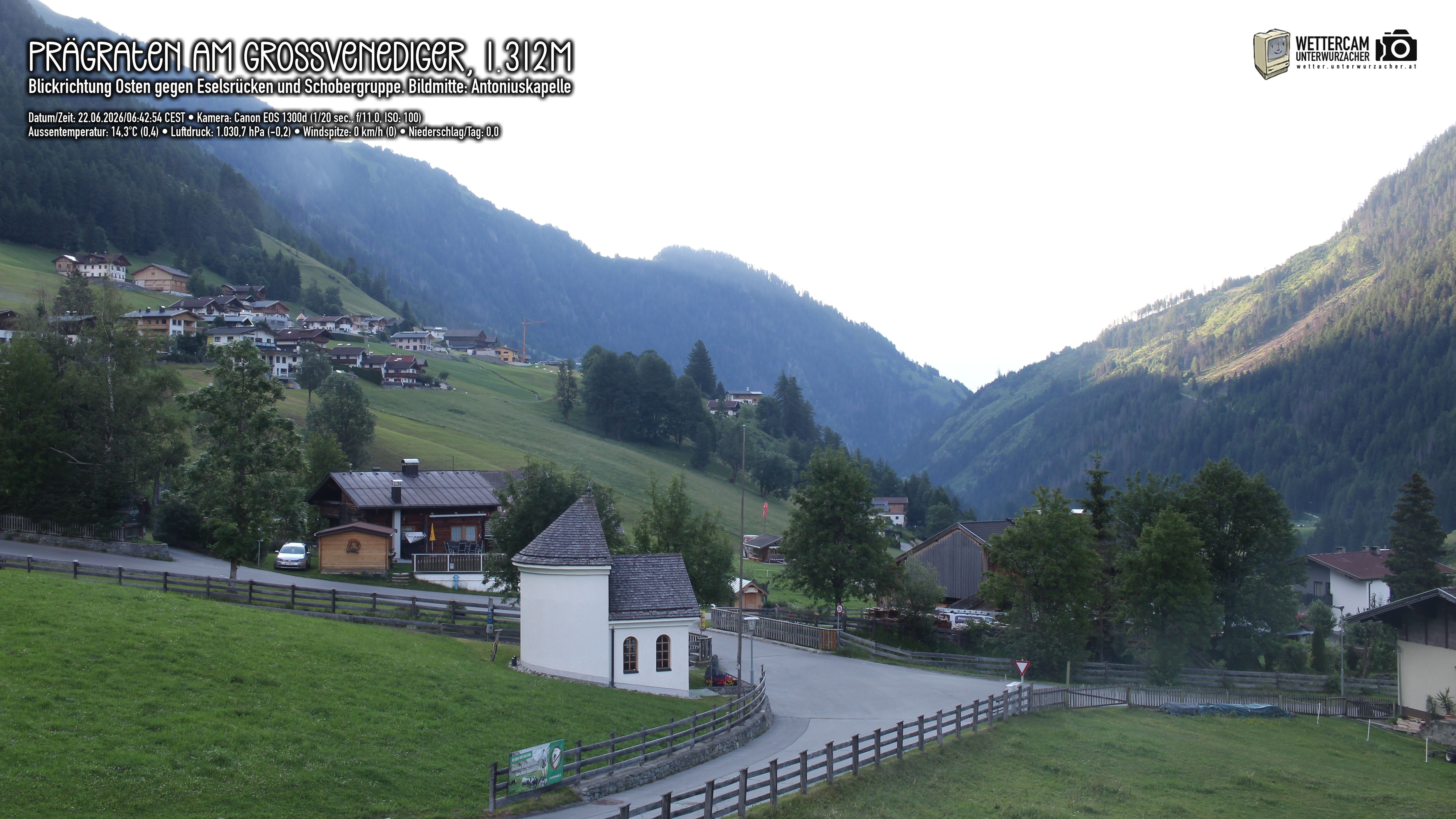 Archived image Webcam Prägraten, East Tyrol