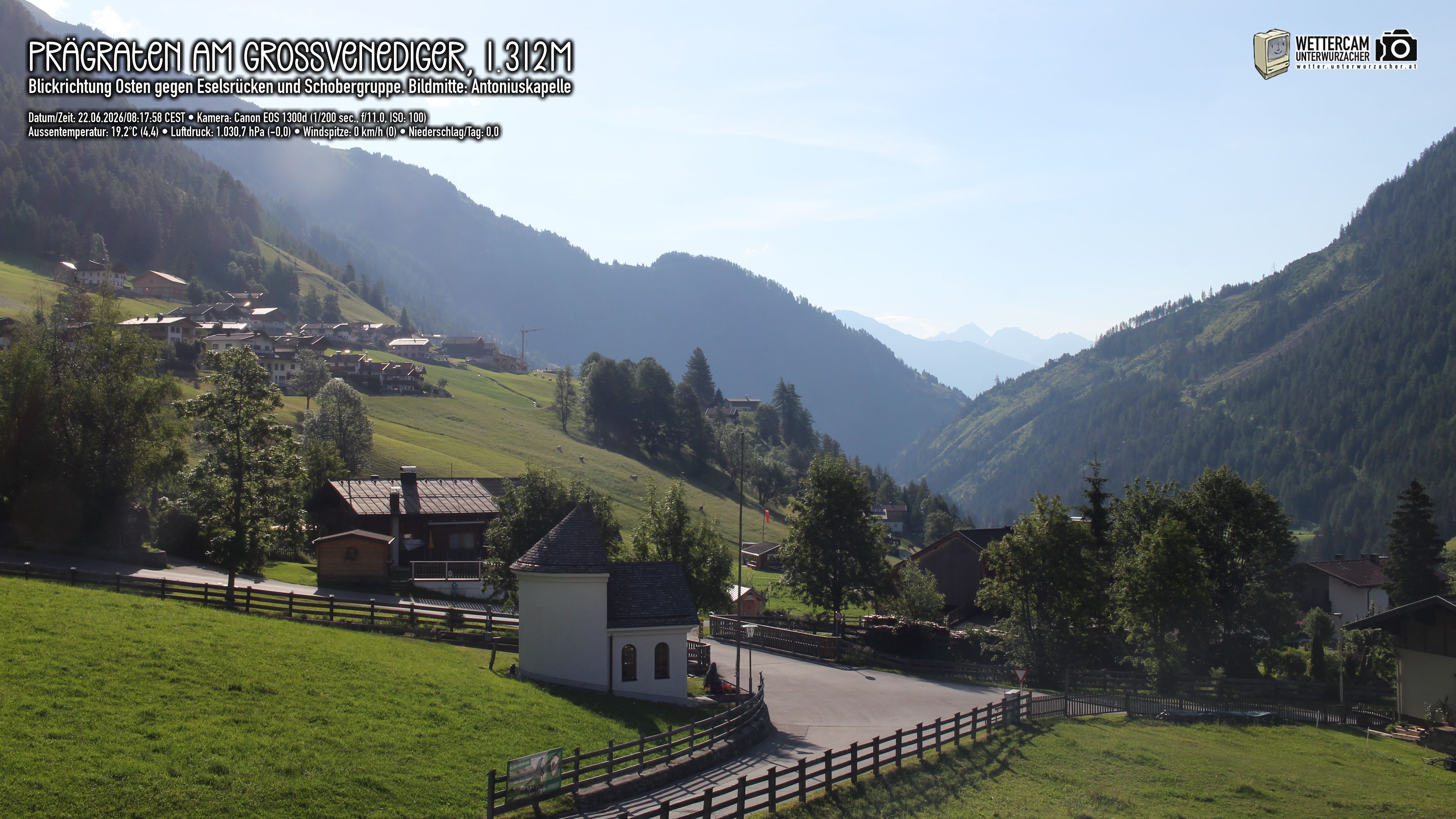 Archived image Webcam Prägraten, East Tyrol
