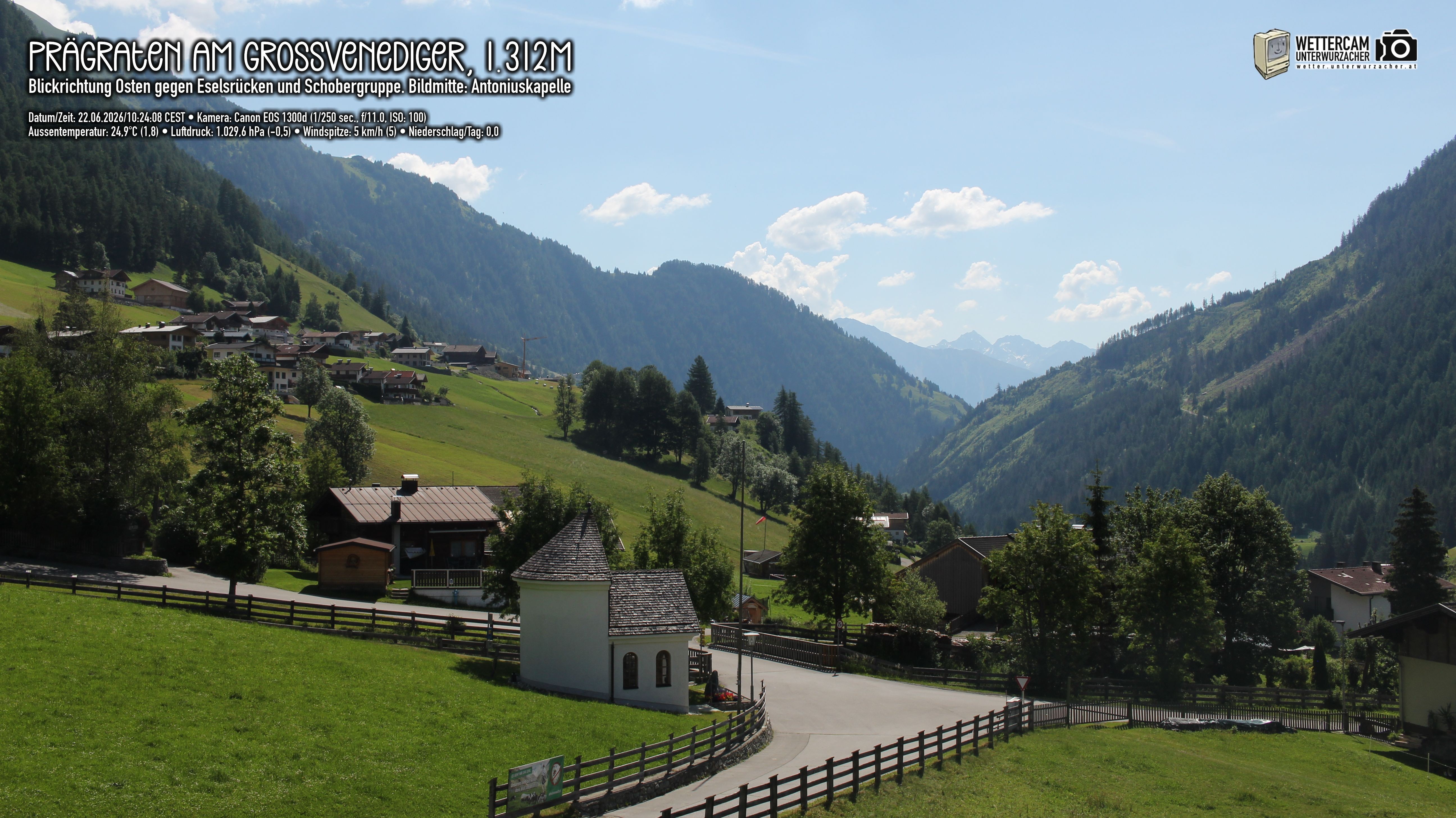 Archived image Webcam Prägraten, East Tyrol