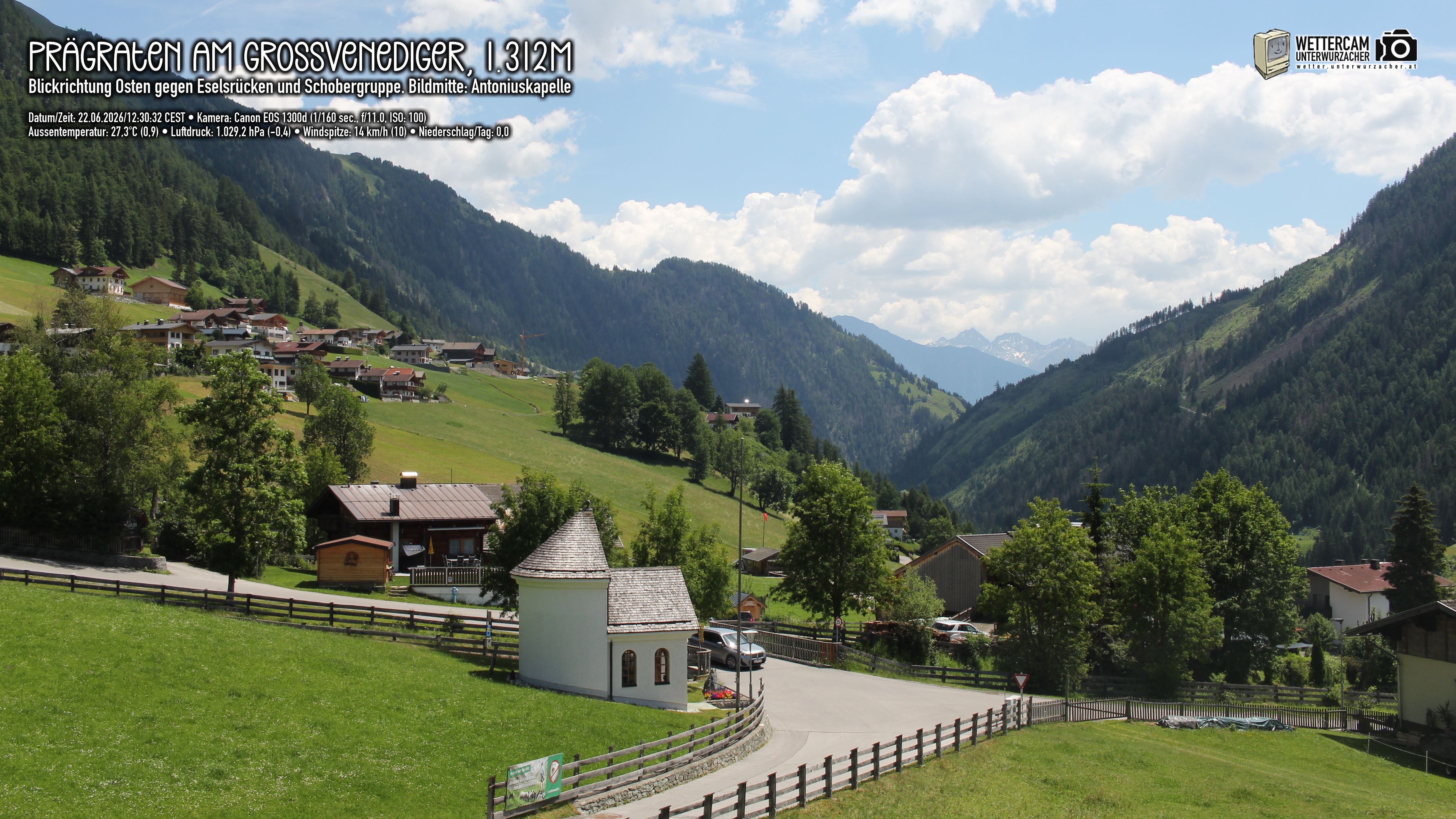Archived image Webcam Prägraten, East Tyrol