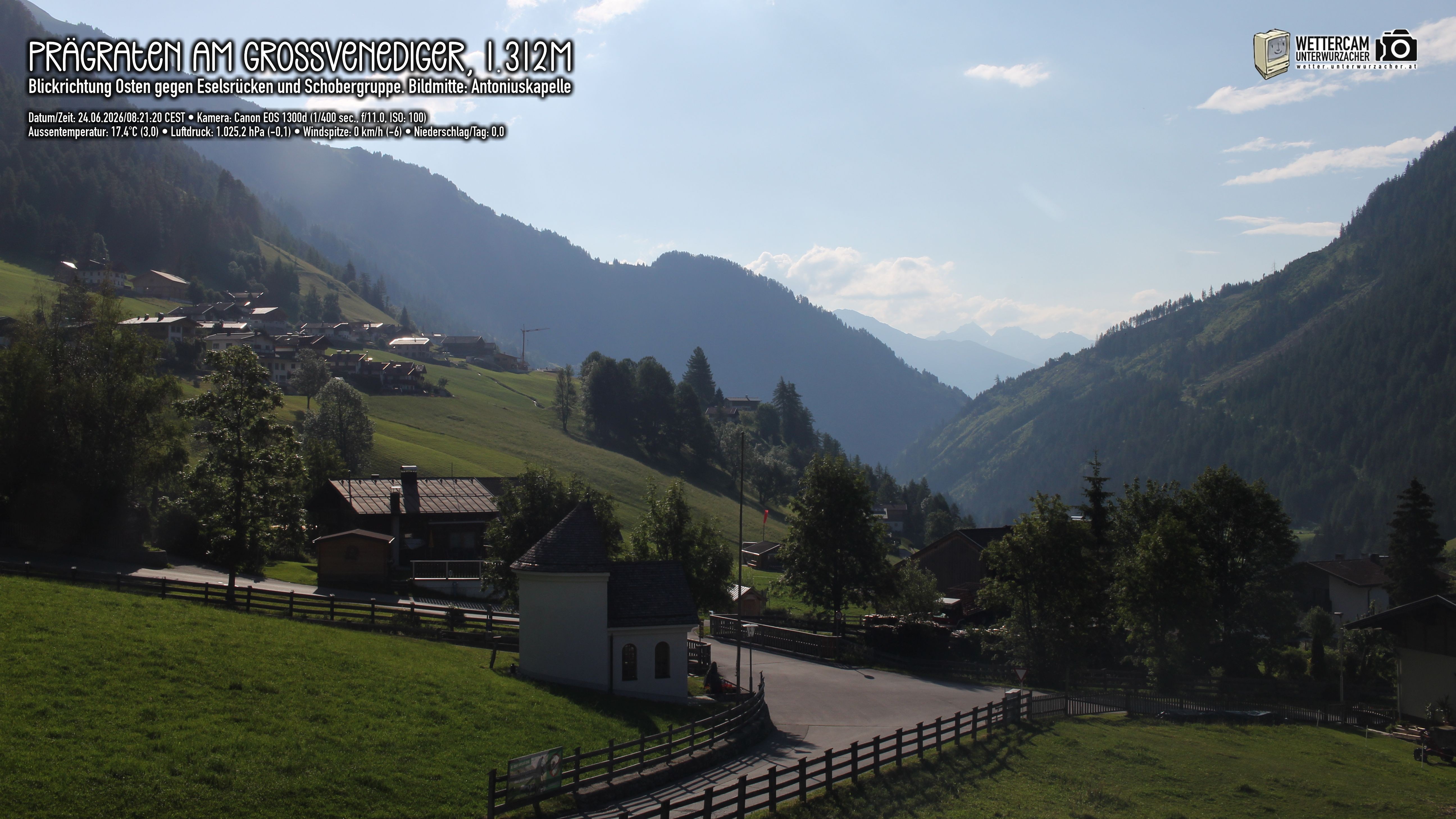 Archived image Webcam Prägraten, East Tyrol
