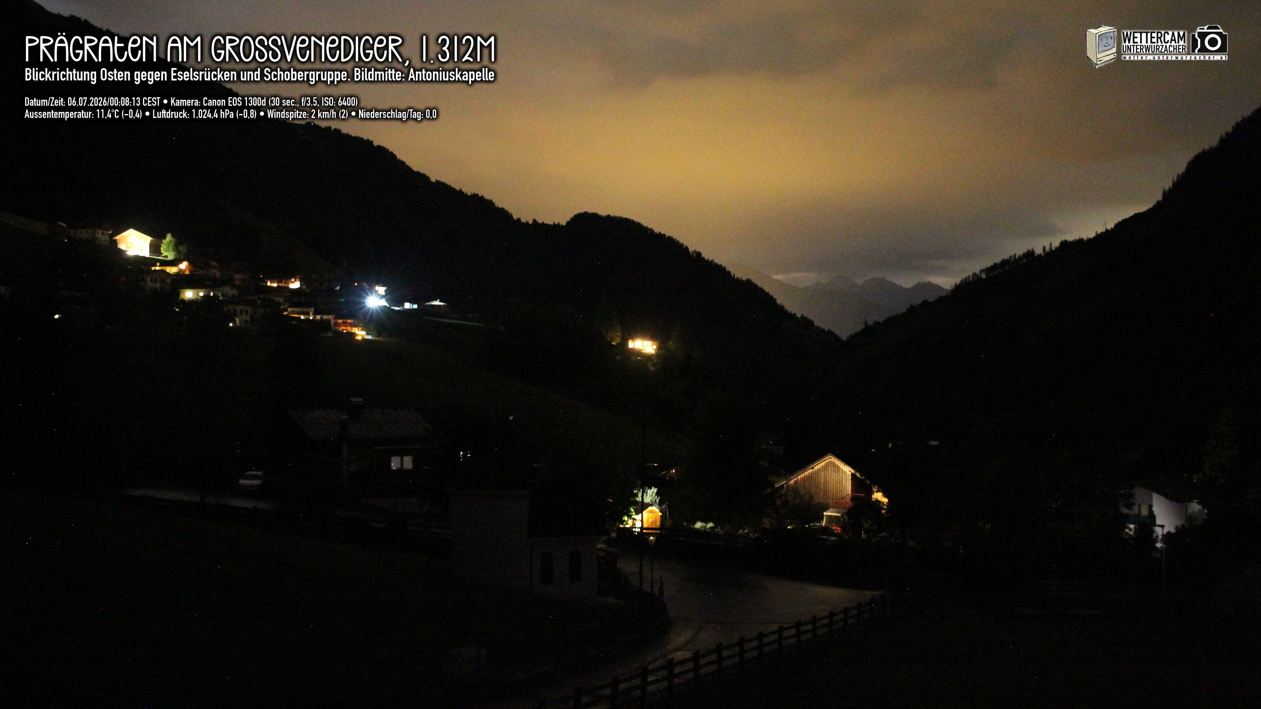 Archived image Webcam Prägraten, East Tyrol