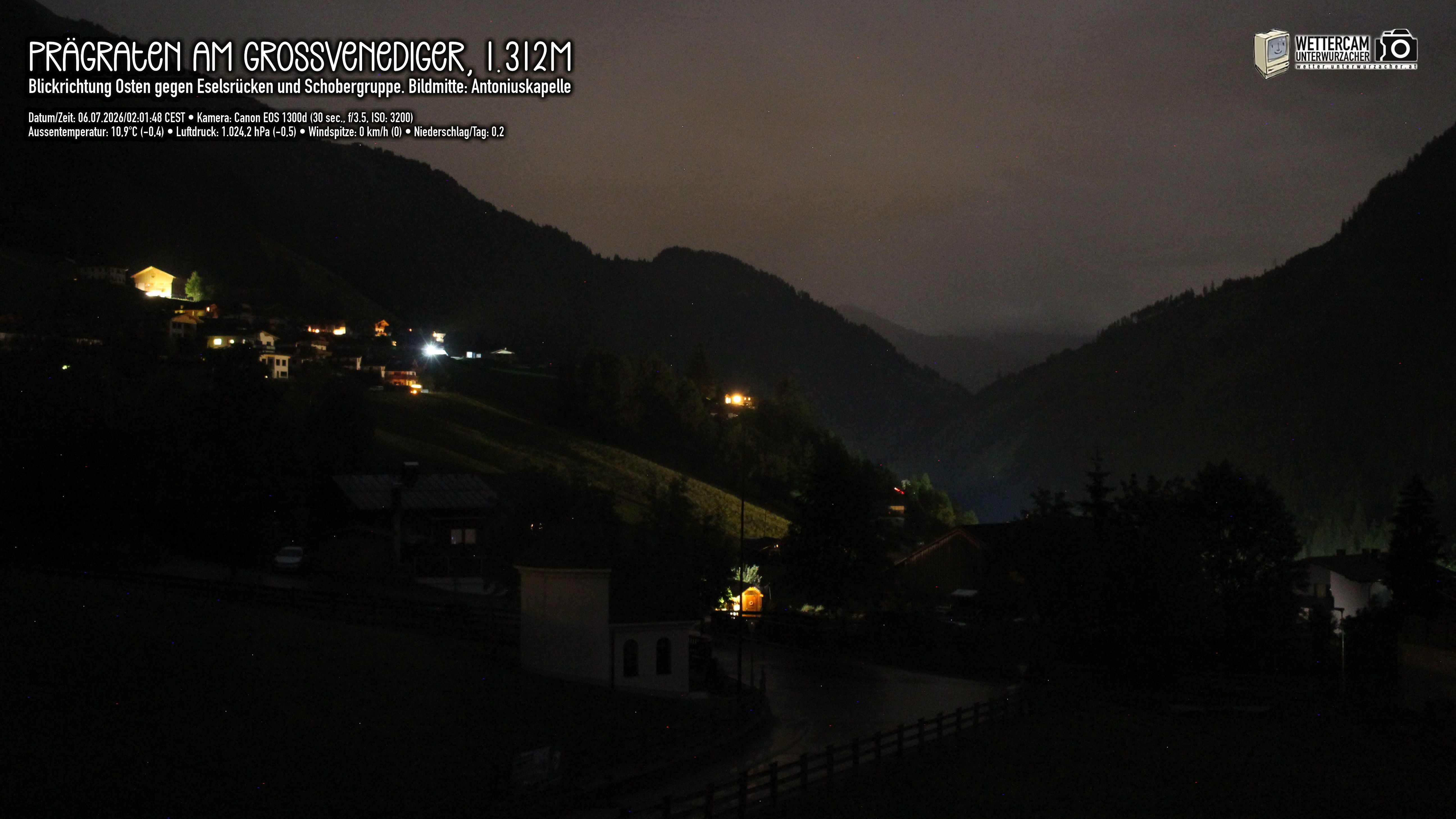 Archived image Webcam Prägraten, East Tyrol