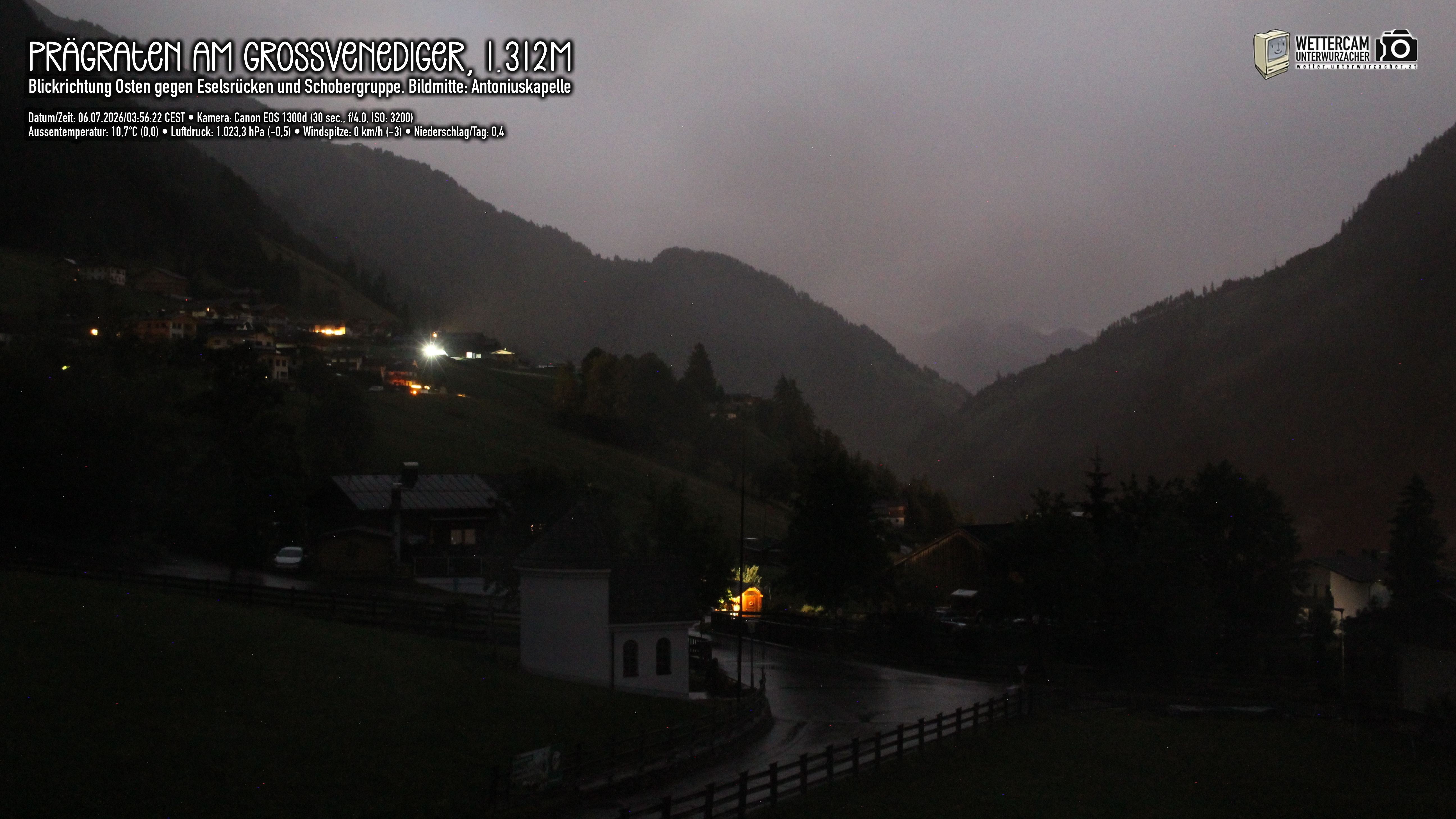 Archived image Webcam Prägraten, East Tyrol