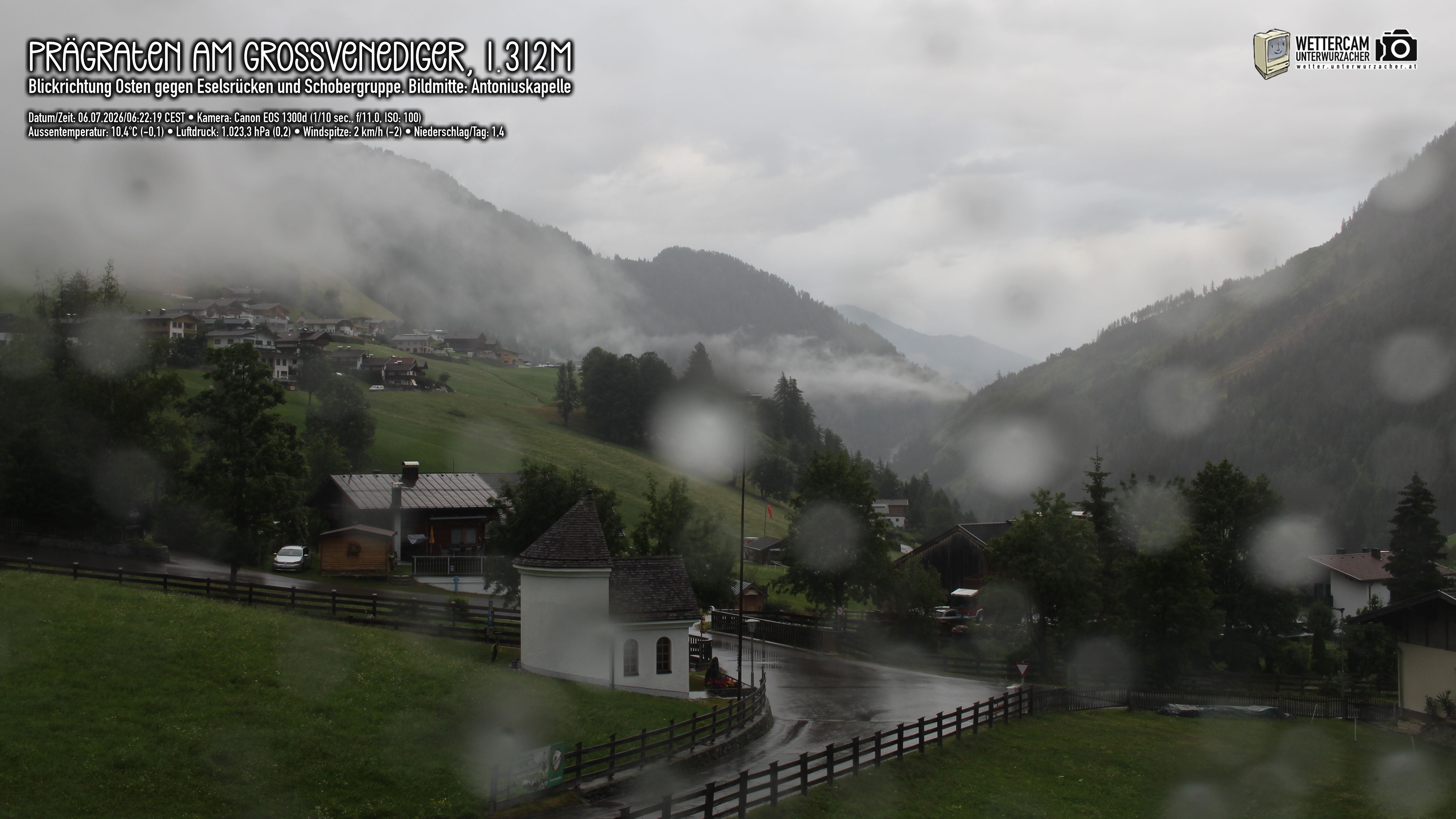 Archived image Webcam Prägraten, East Tyrol