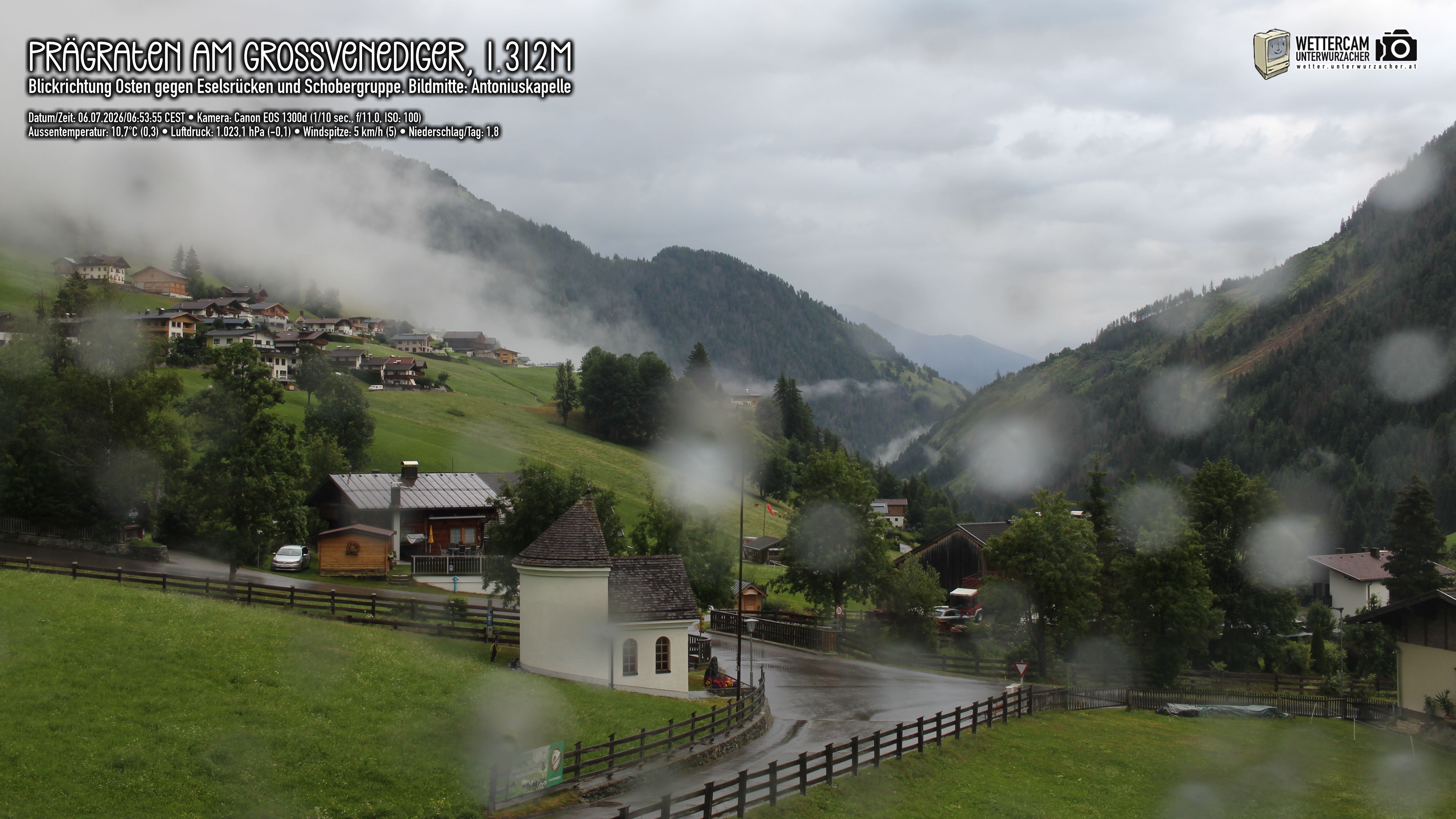 Archived image Webcam Prägraten, East Tyrol