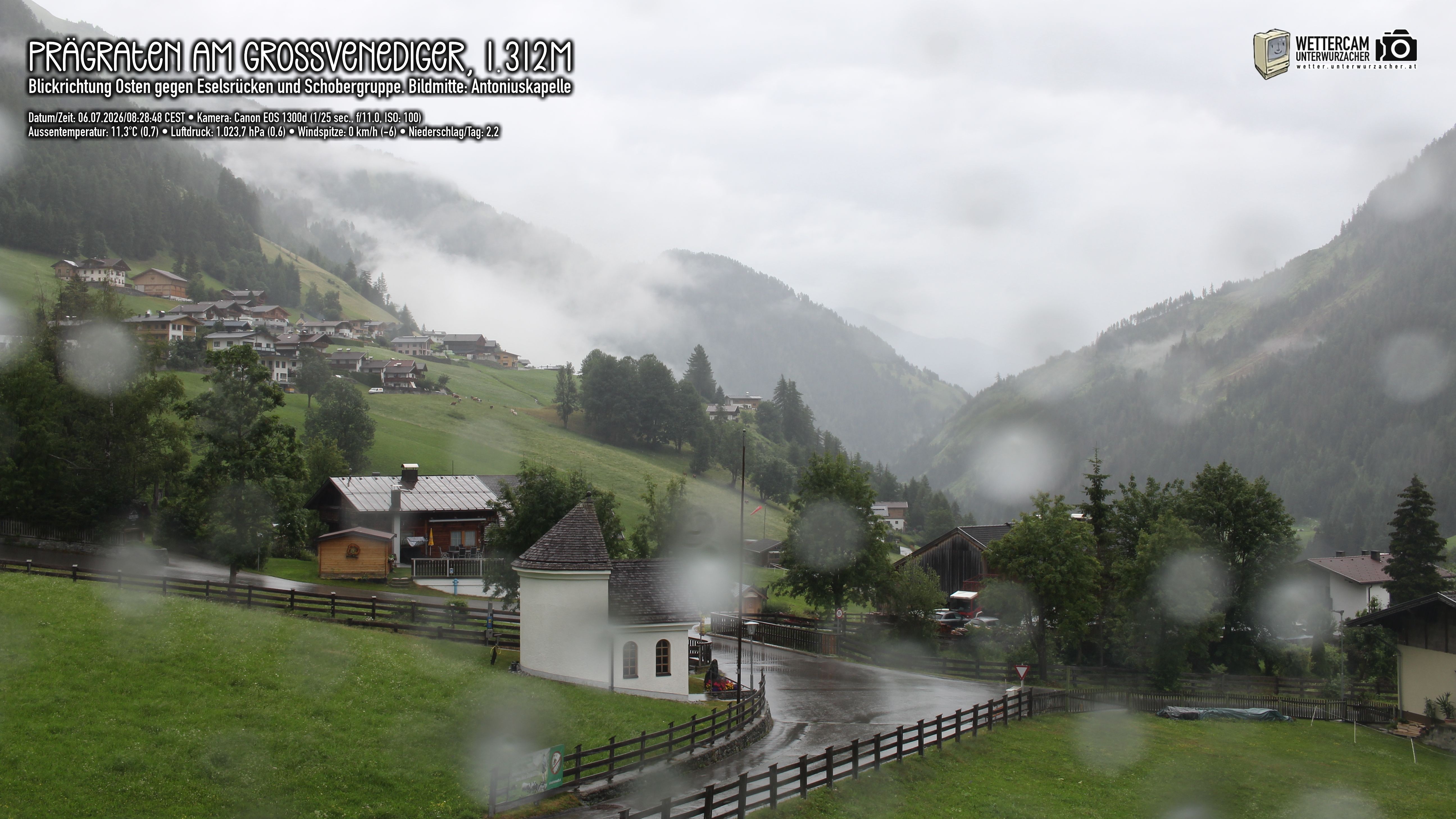 Archived image Webcam Prägraten, East Tyrol