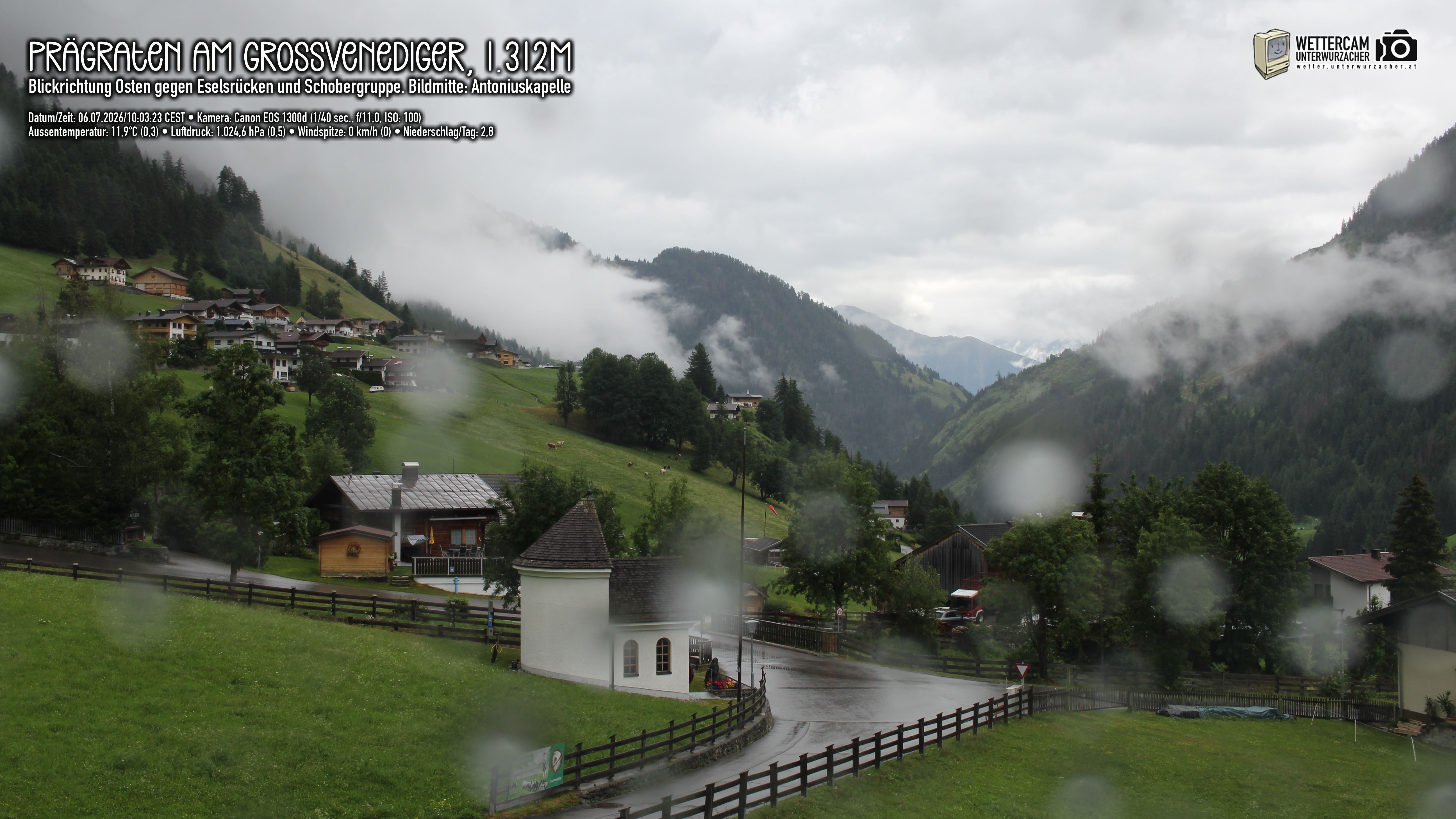 Archived image Webcam Prägraten, East Tyrol