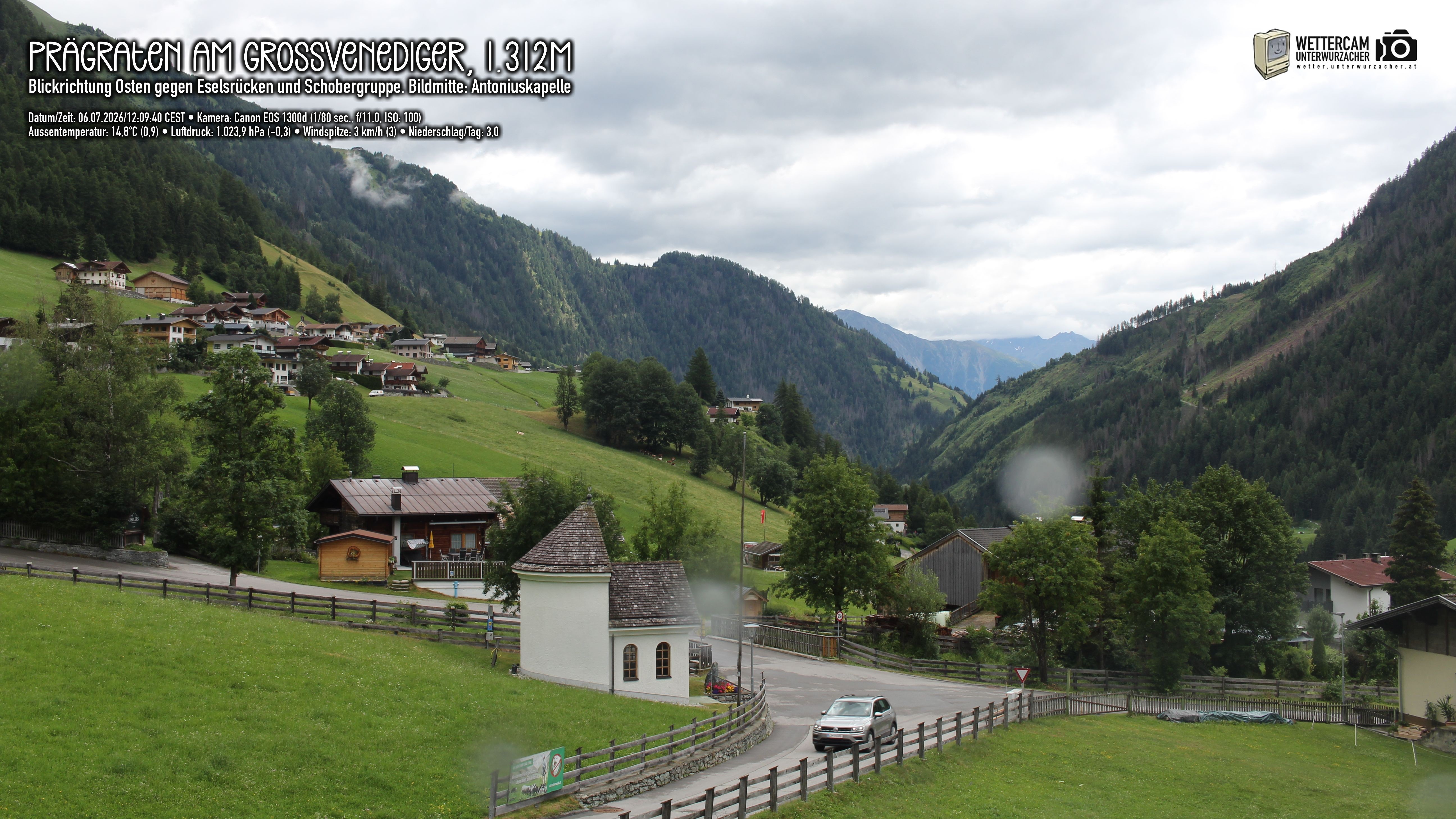 Archived image Webcam Prägraten, East Tyrol