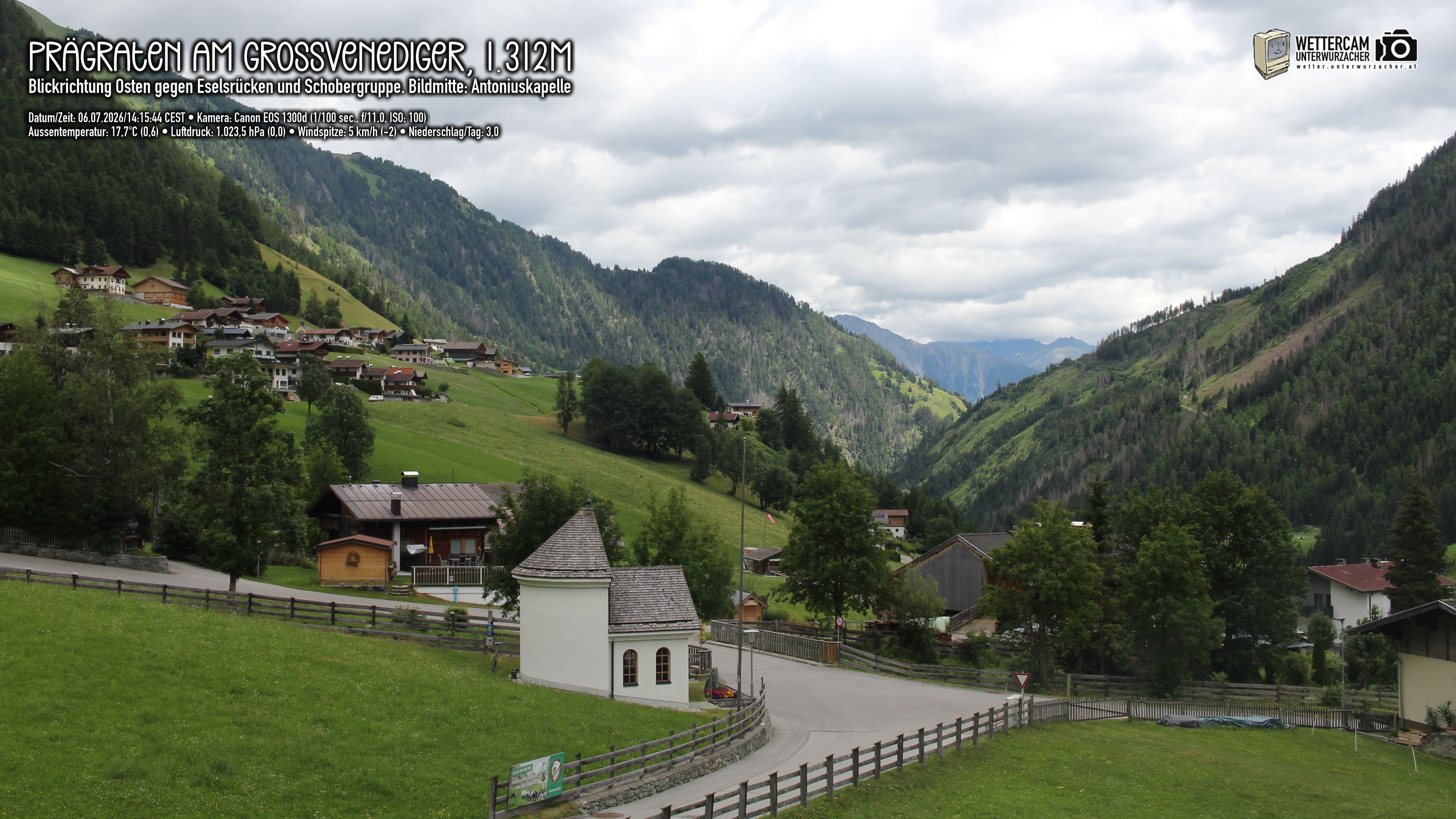 Archived image Webcam Prägraten, East Tyrol