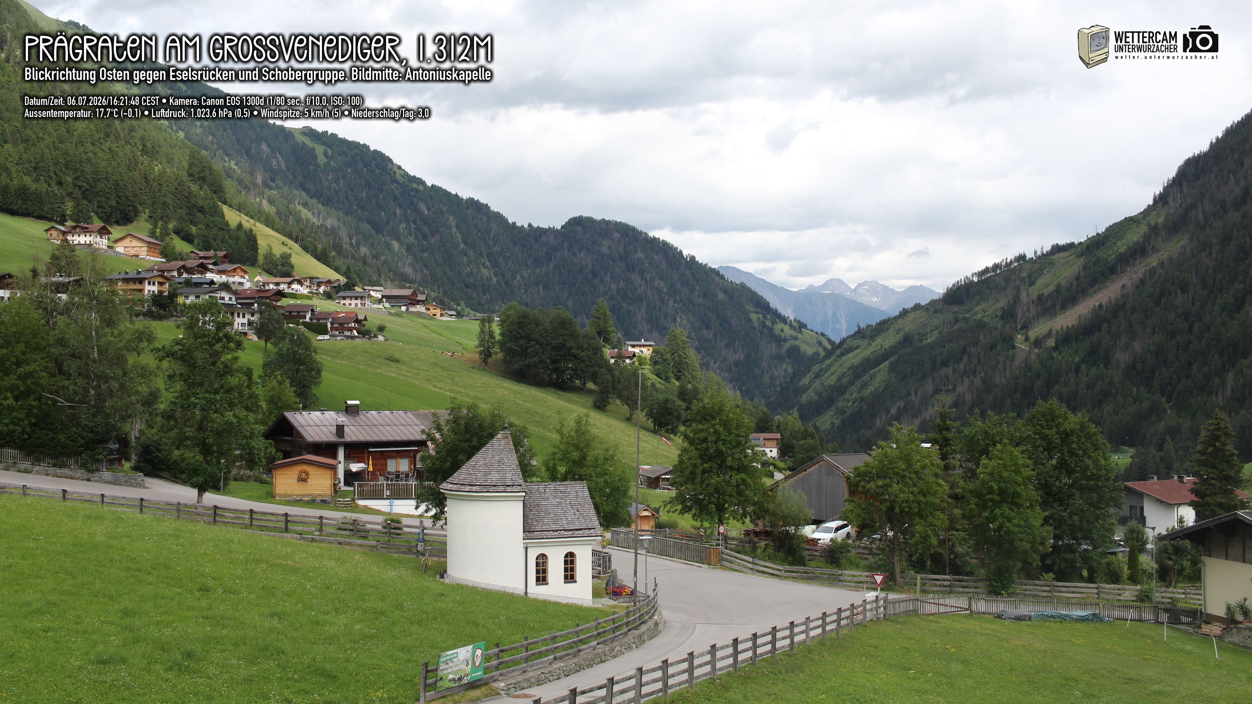 Archived image Webcam Prägraten, East Tyrol