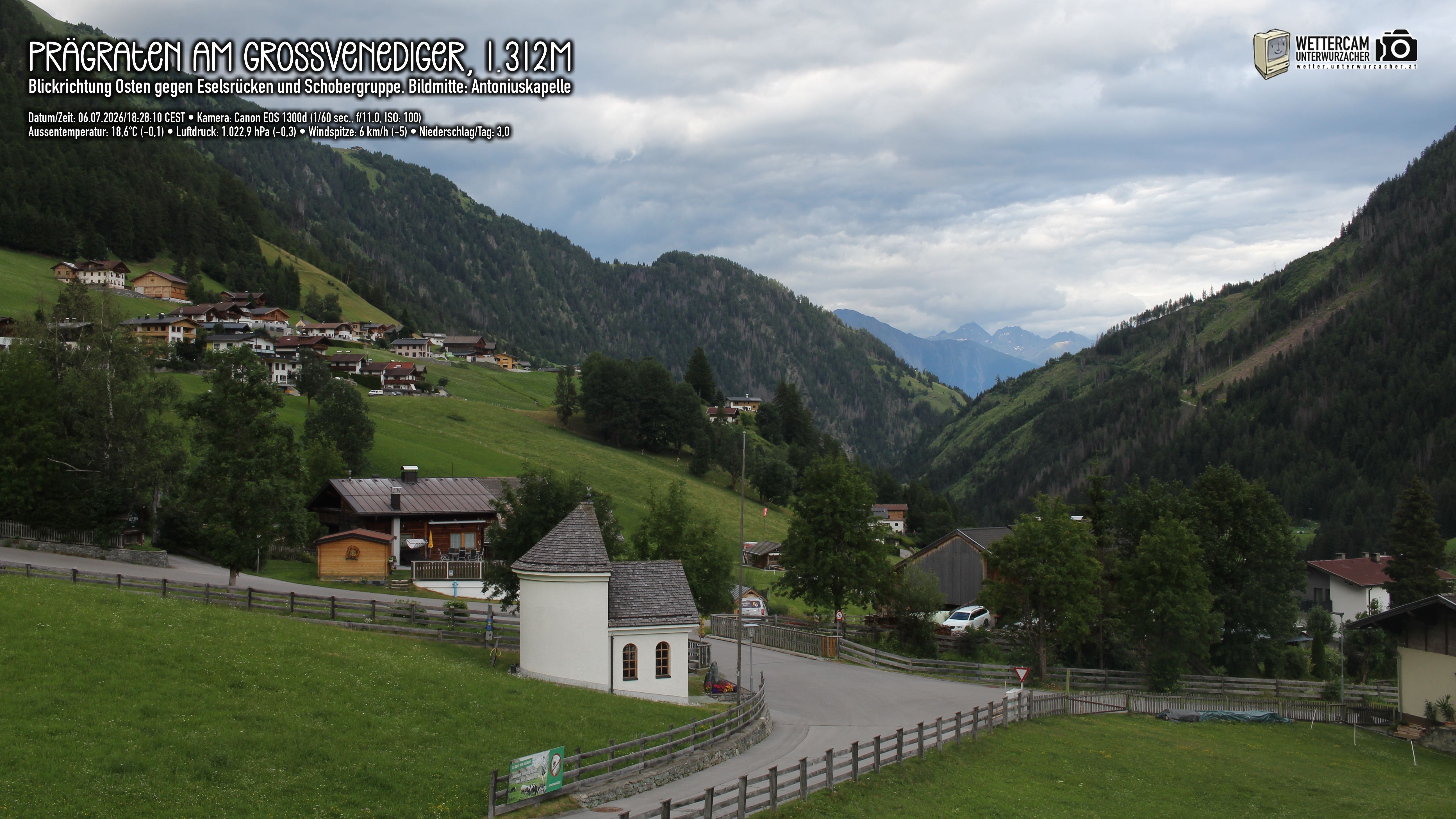 Archived image Webcam Prägraten, East Tyrol