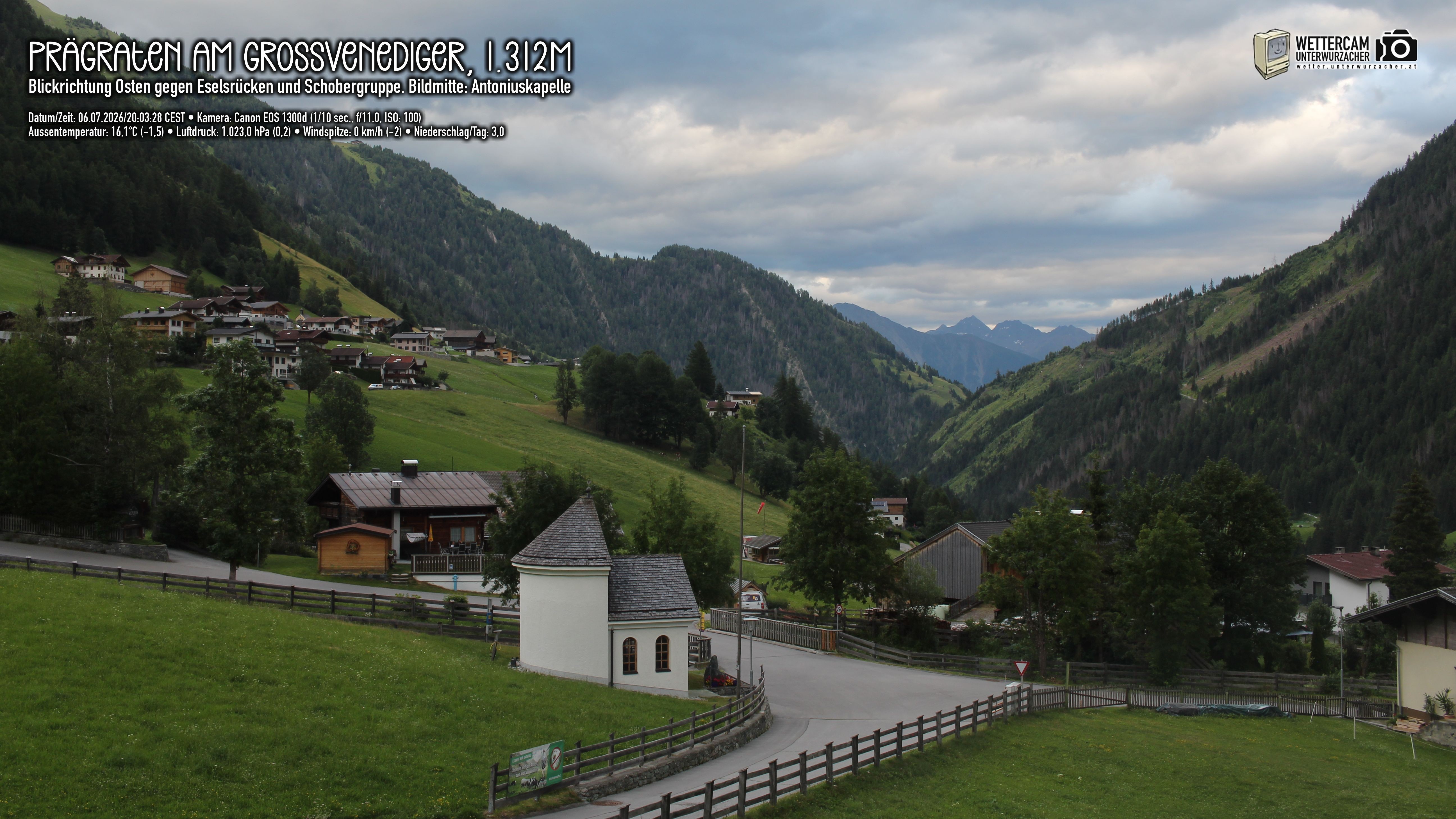 Archived image Webcam Prägraten, East Tyrol