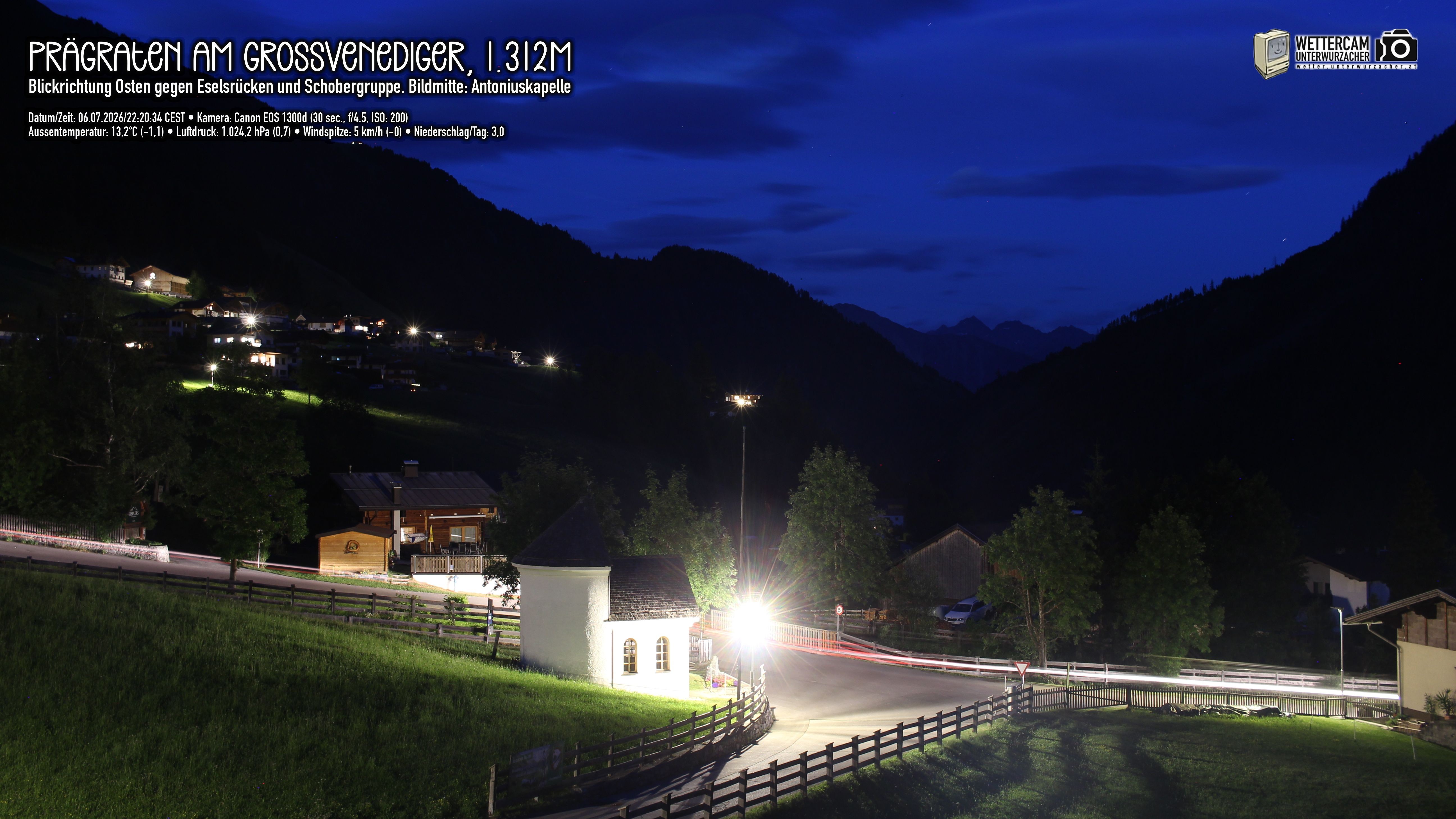 Archived image Webcam Prägraten, East Tyrol