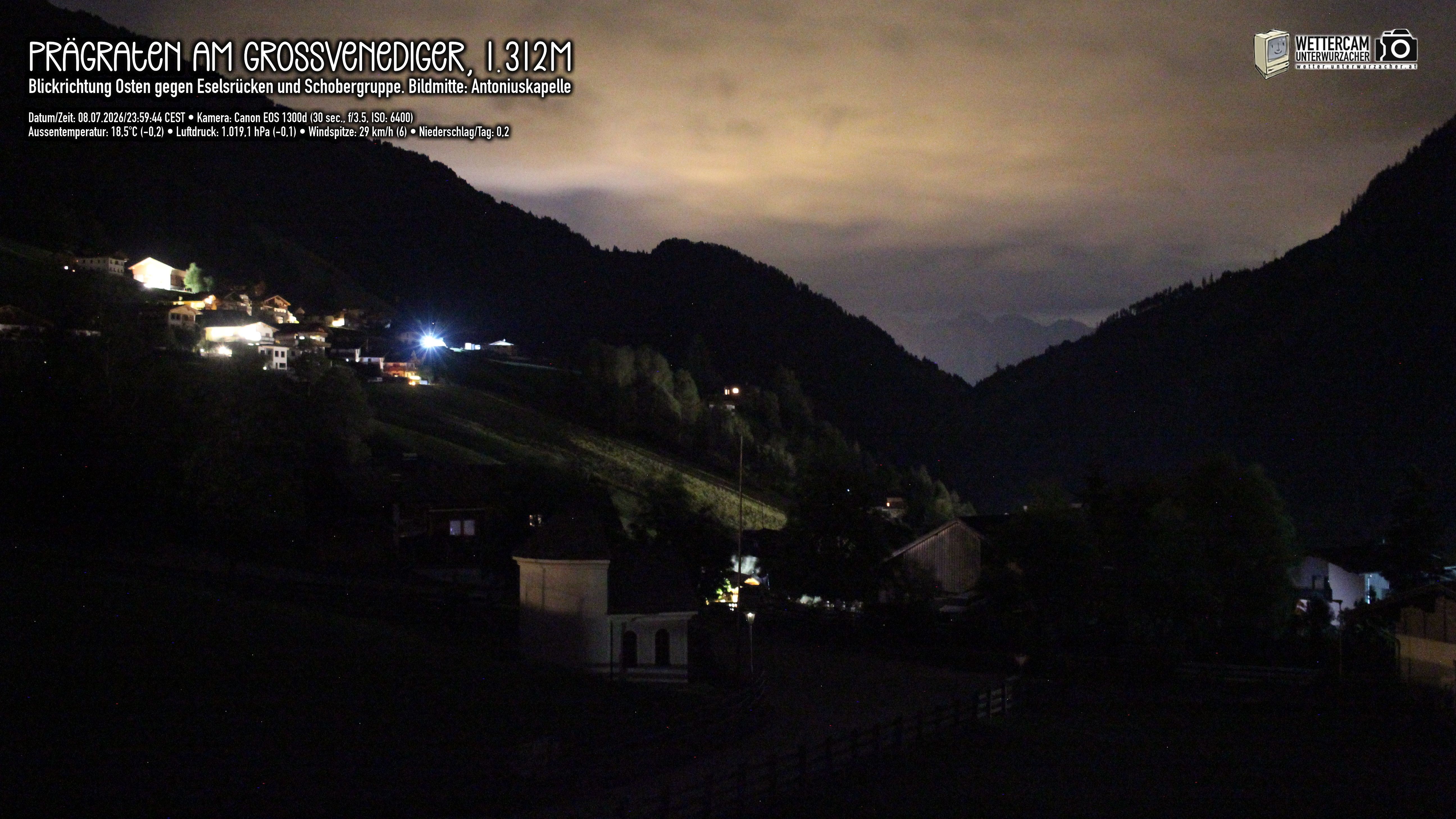 Archiv Foto Webcam Prägraten in Osttirol