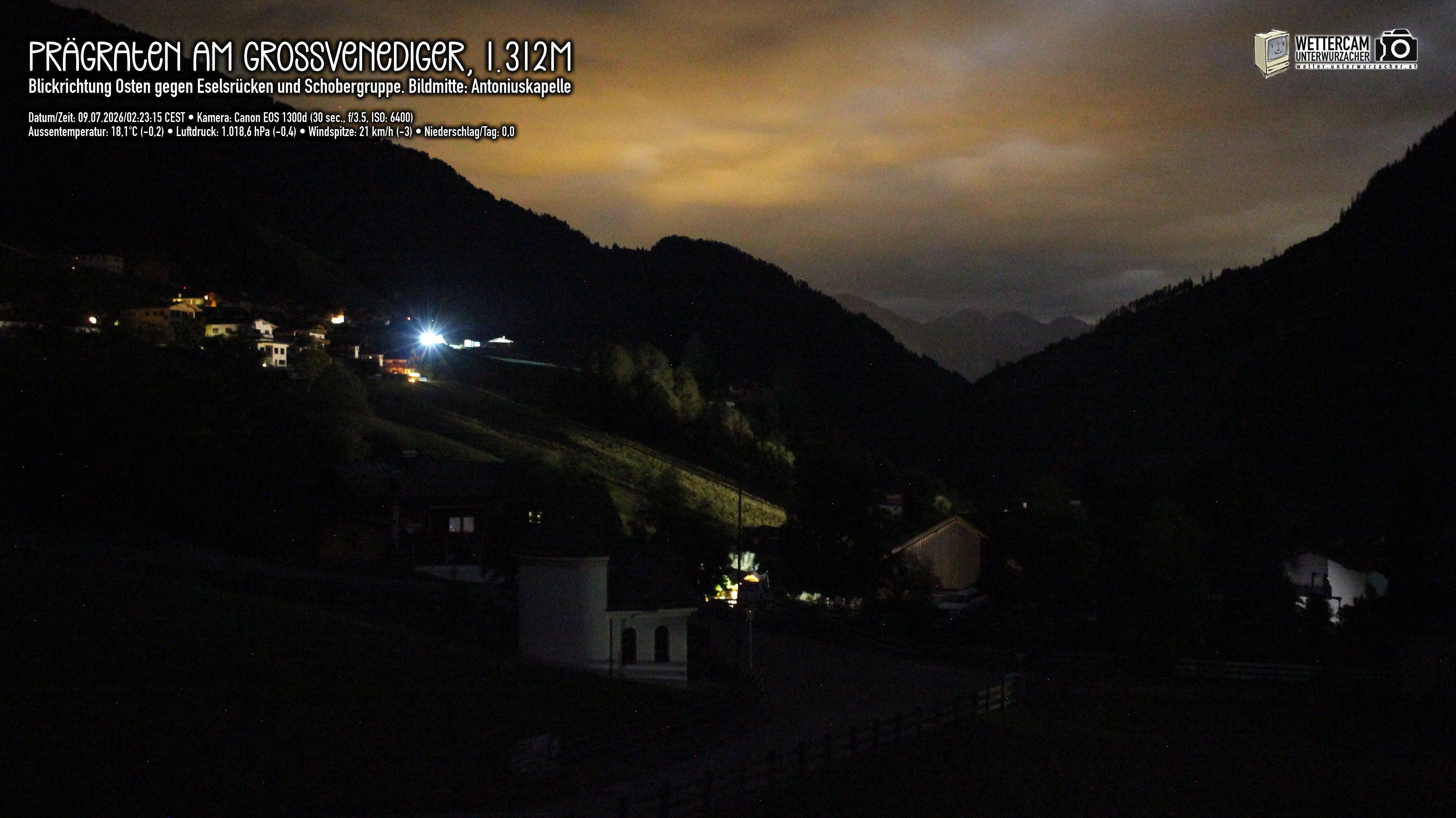 Archiv Foto Webcam Prägraten in Osttirol