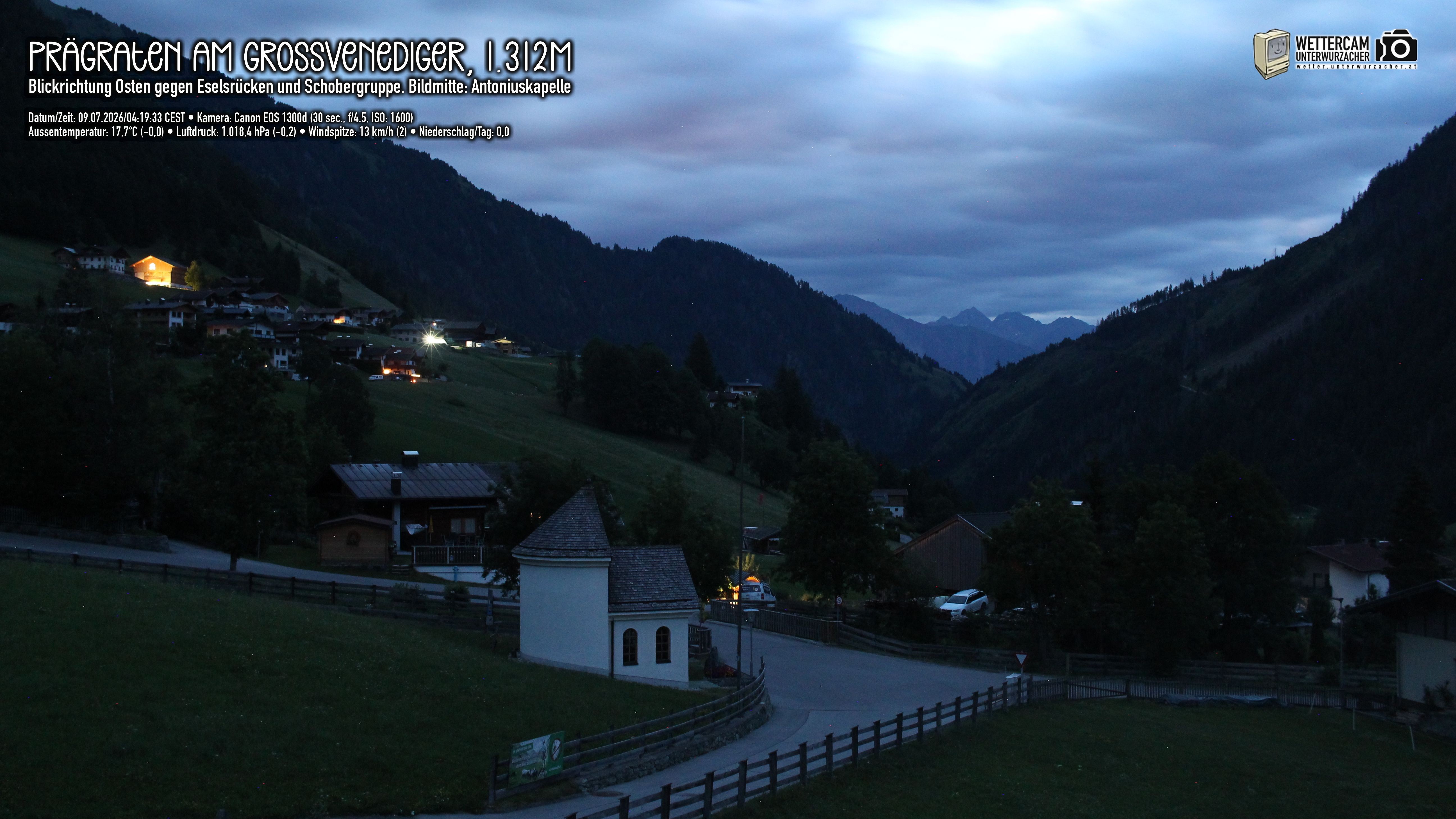 Archiv Foto Webcam Prägraten in Osttirol