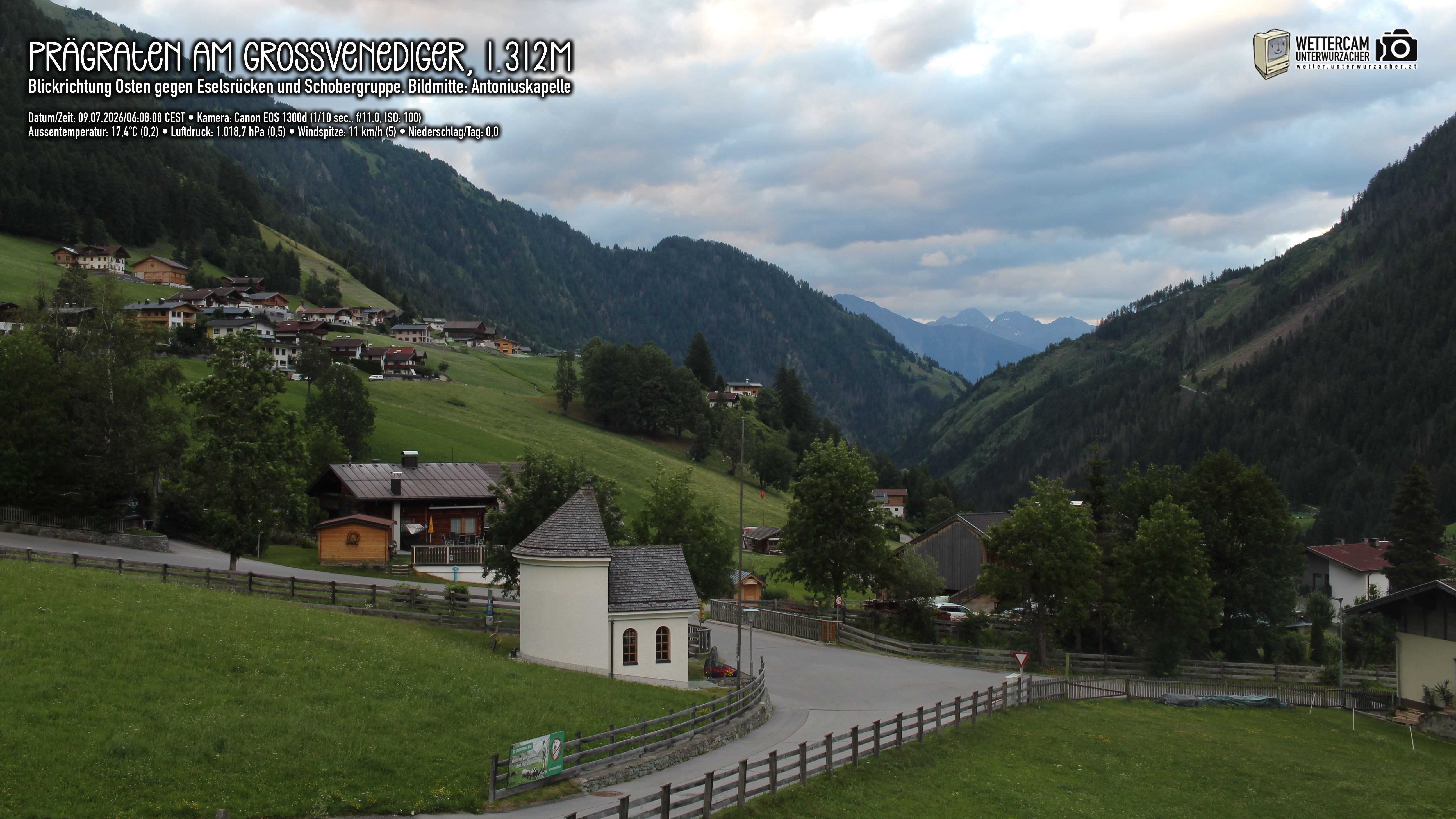 Archiv Foto Webcam Prägraten in Osttirol