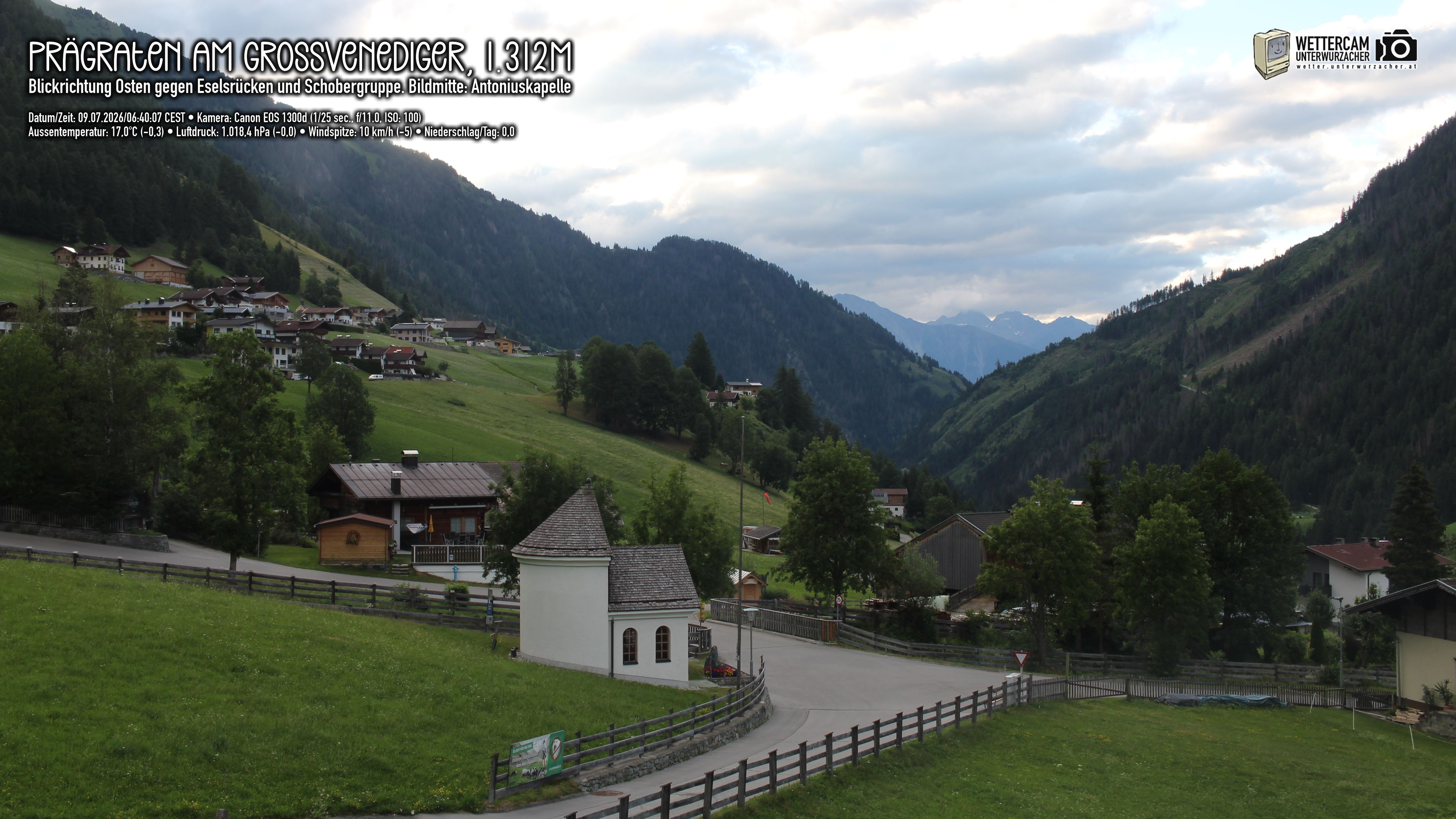 Archiv Foto Webcam Prägraten in Osttirol