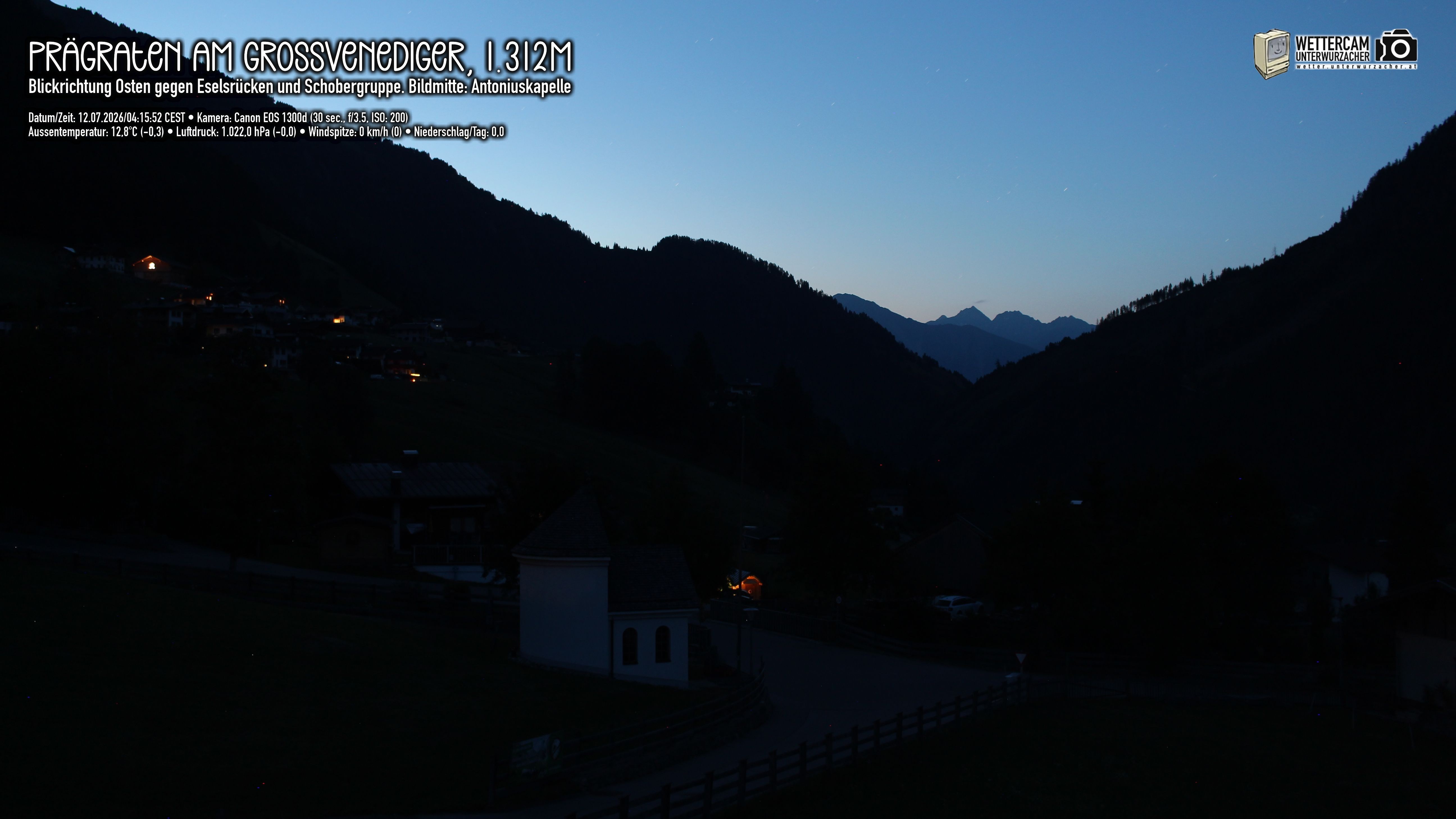 Archiv Foto Webcam Prägraten in Osttirol