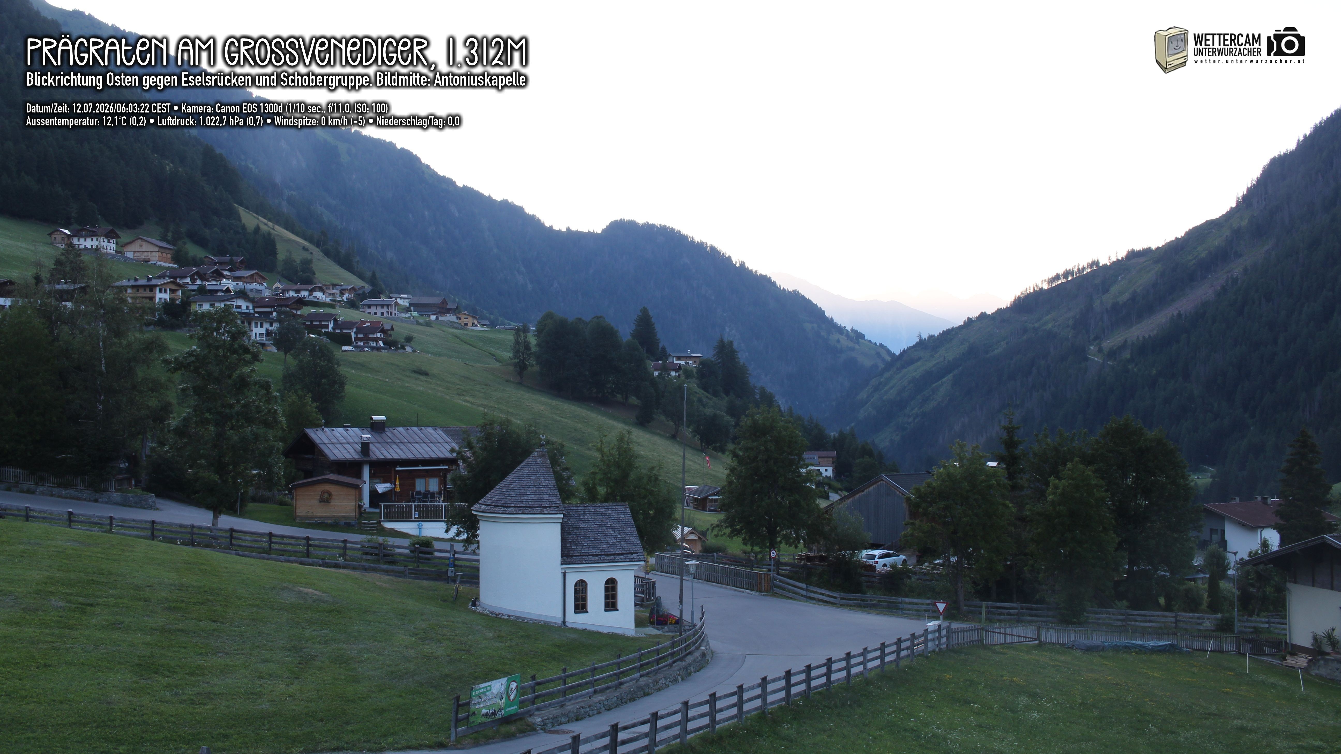 Archiv Foto Webcam Prägraten in Osttirol