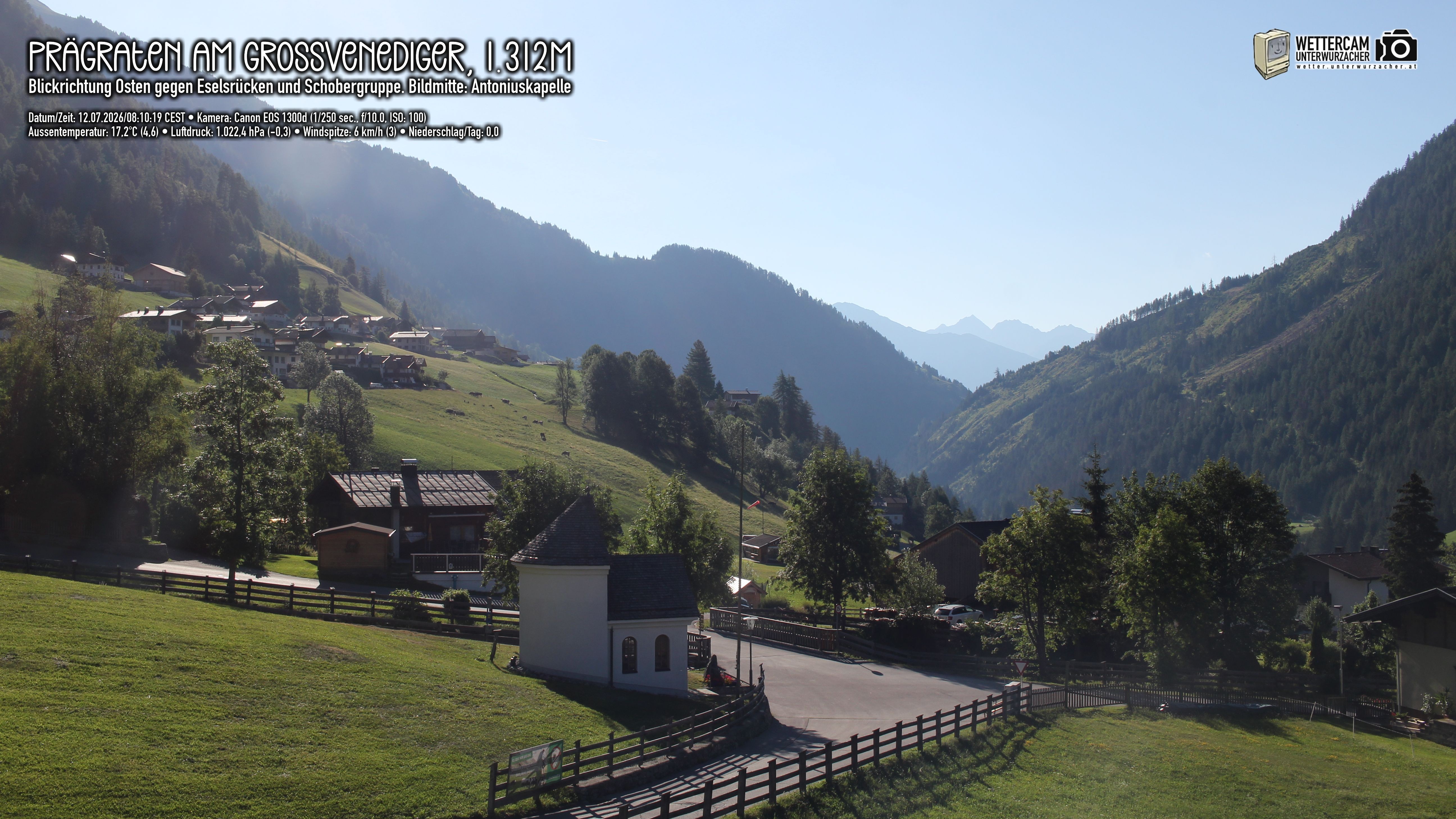 Archiv Foto Webcam Prägraten in Osttirol