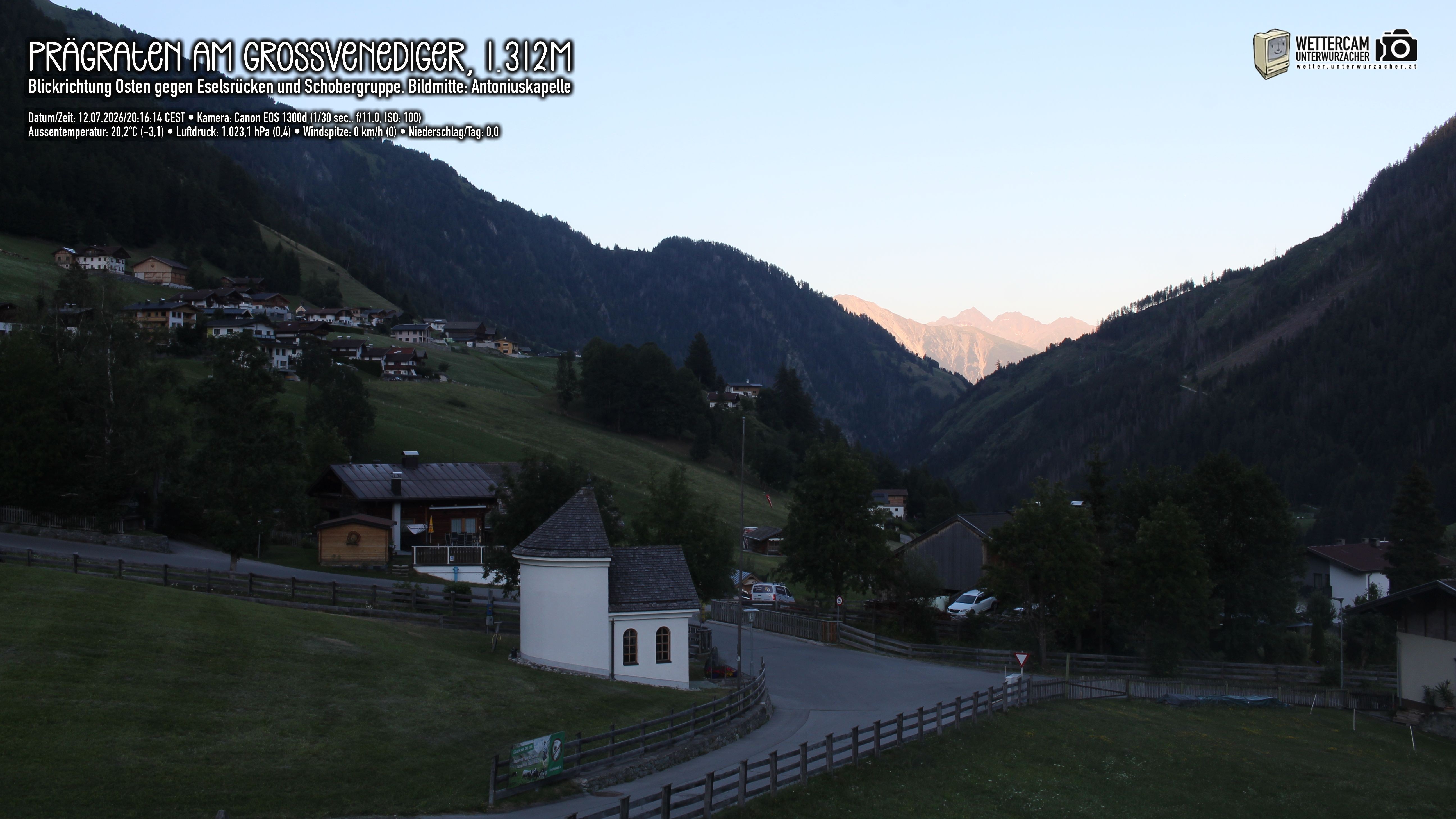Archiv Foto Webcam Prägraten in Osttirol