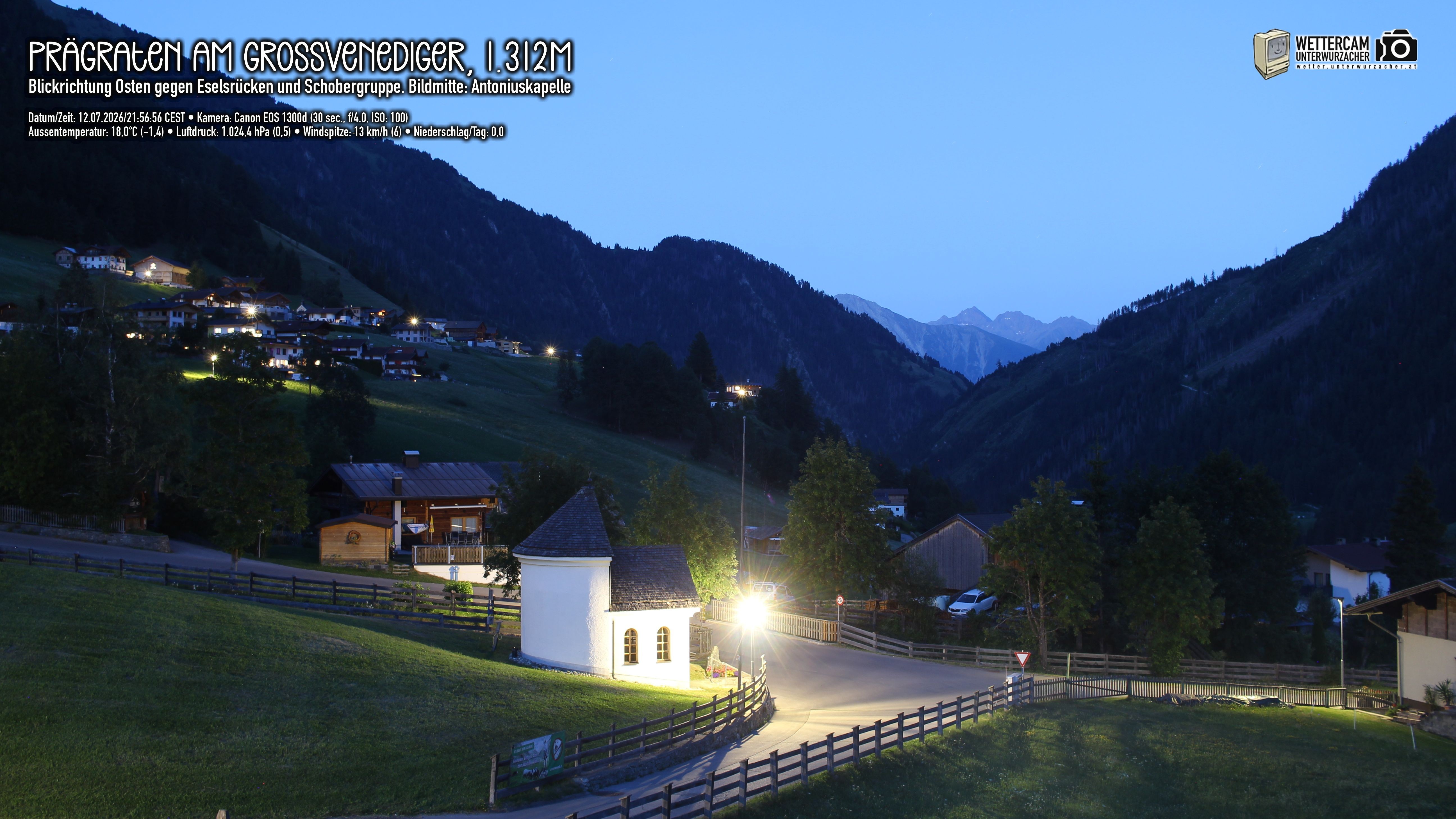 Archived image Webcam Prägraten, East Tyrol