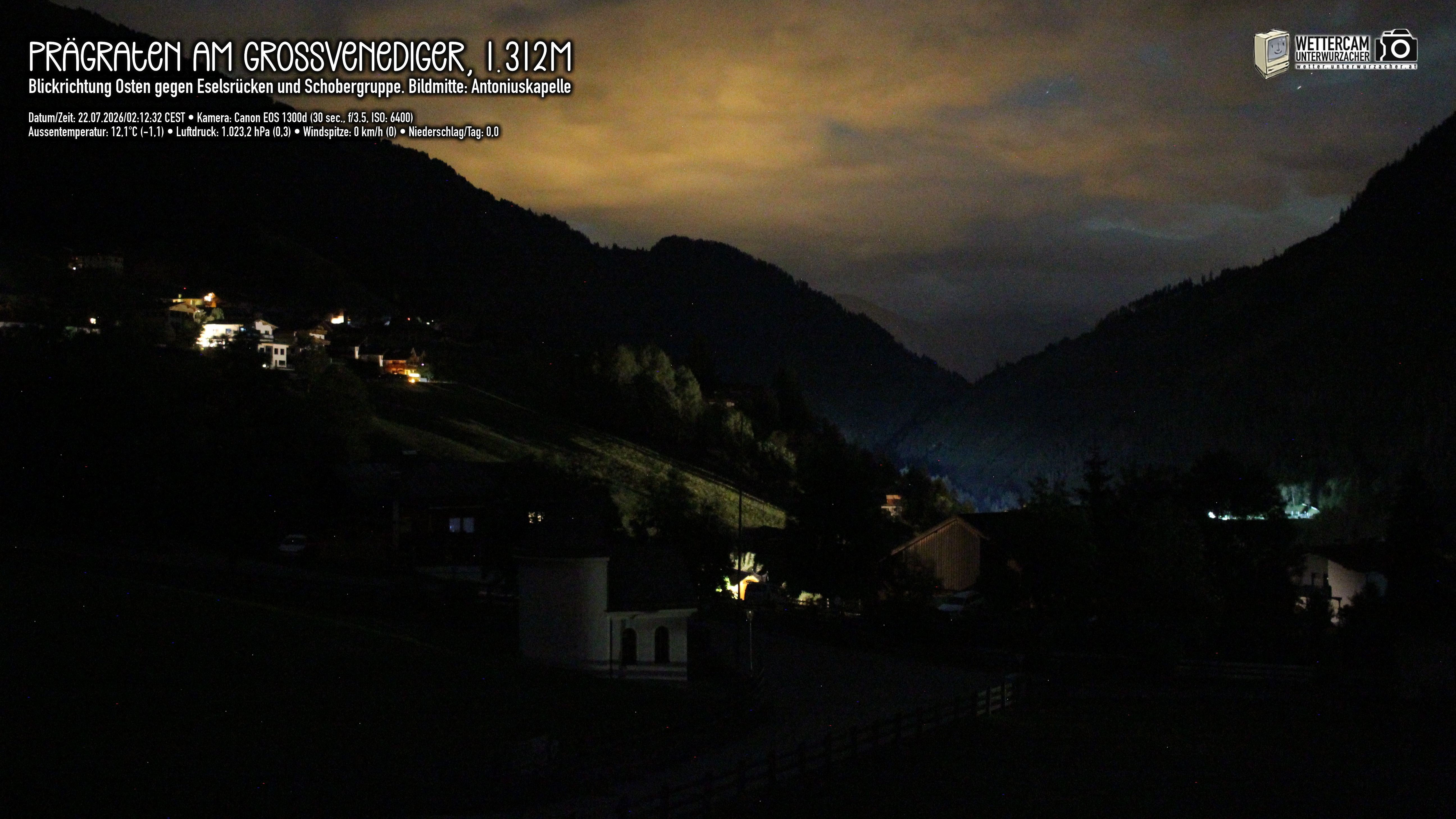 Archiv Foto Webcam Prägraten in Osttirol