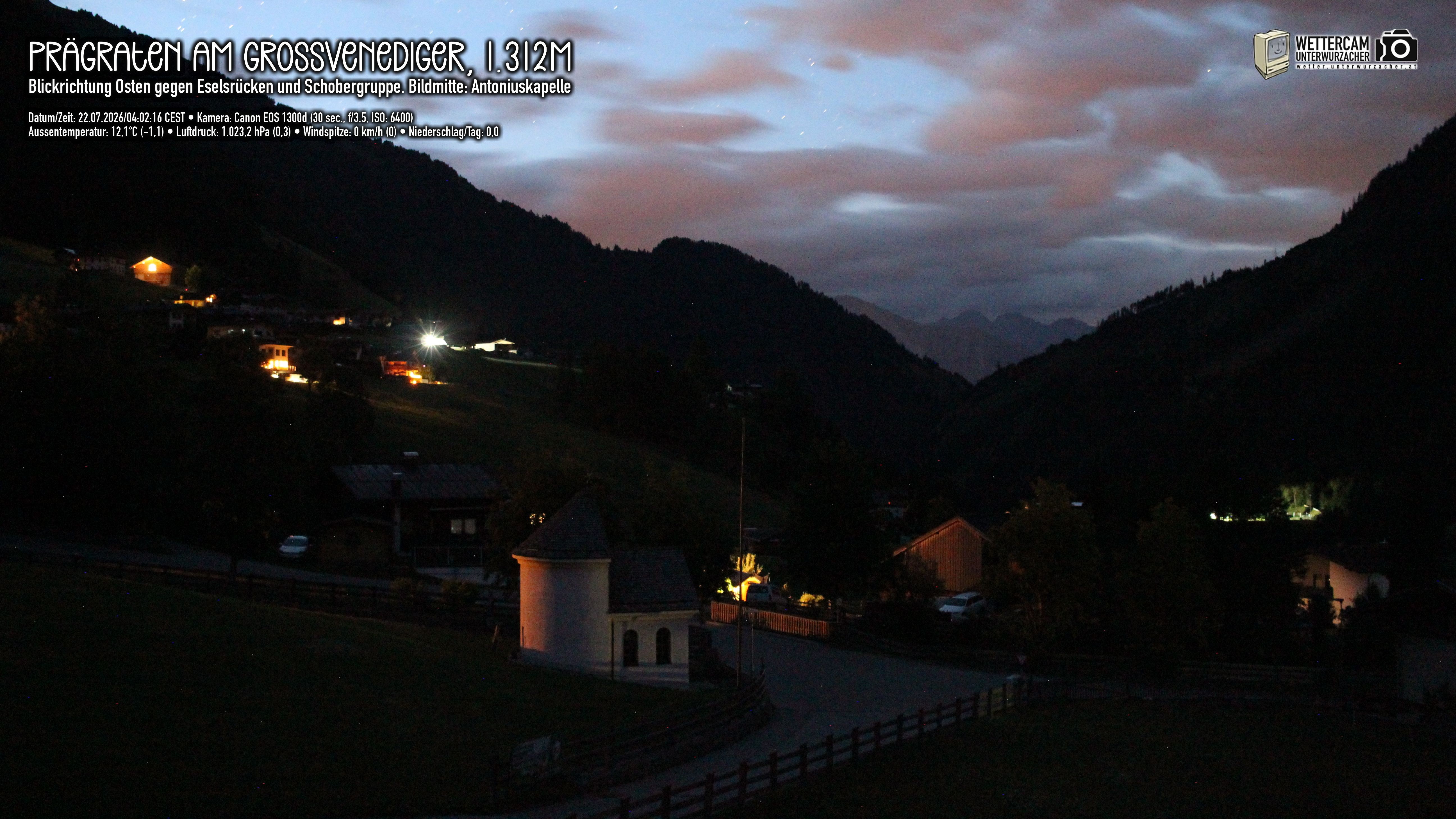Archiv Foto Webcam Prägraten in Osttirol