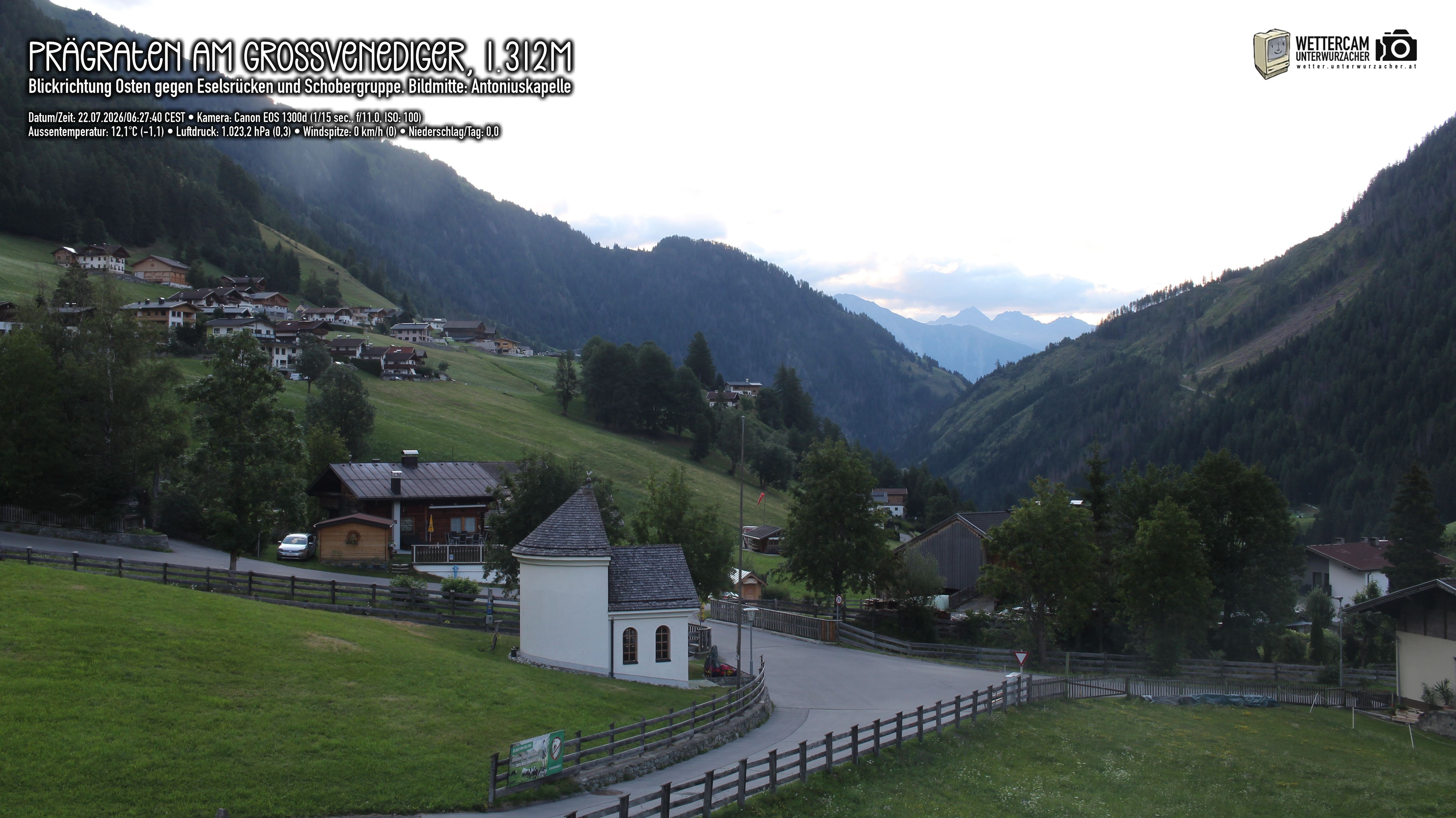 Archiv Foto Webcam Prägraten in Osttirol