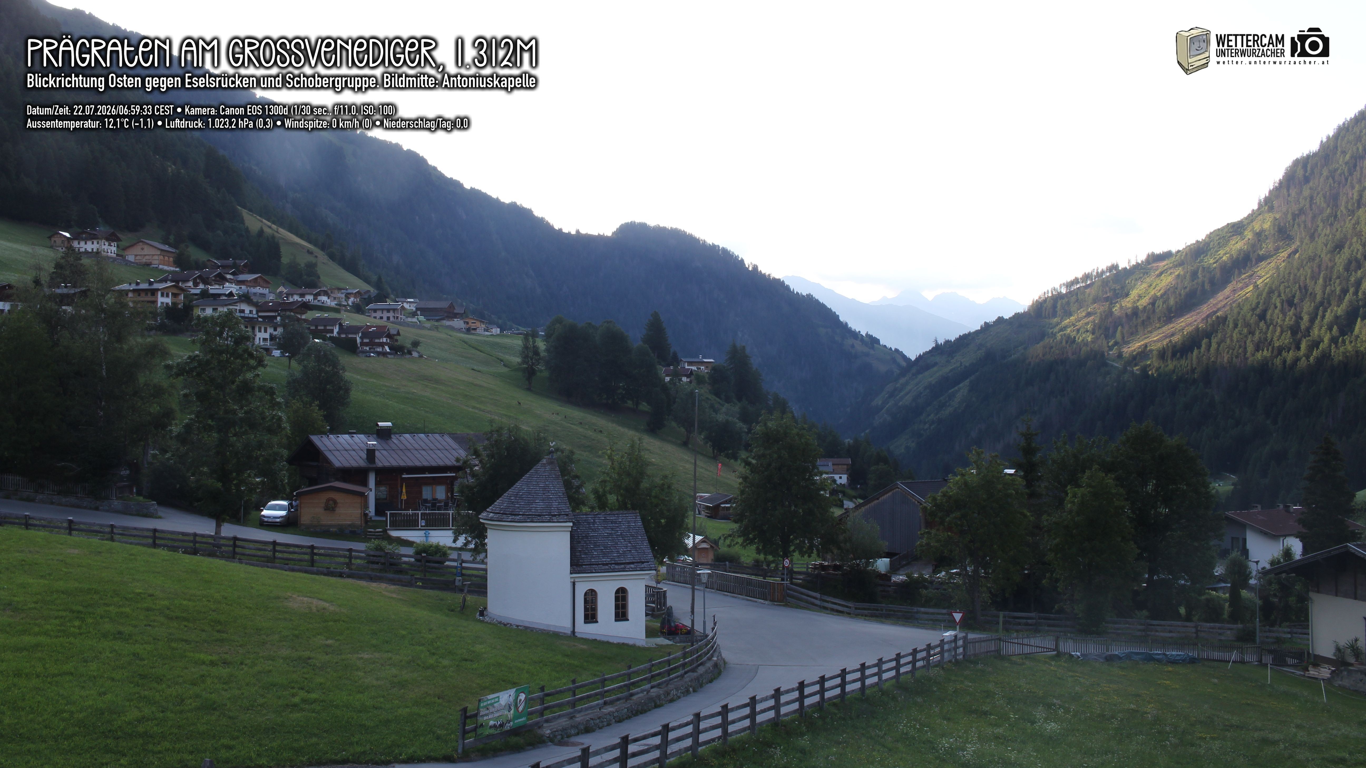Archiv Foto Webcam Prägraten in Osttirol