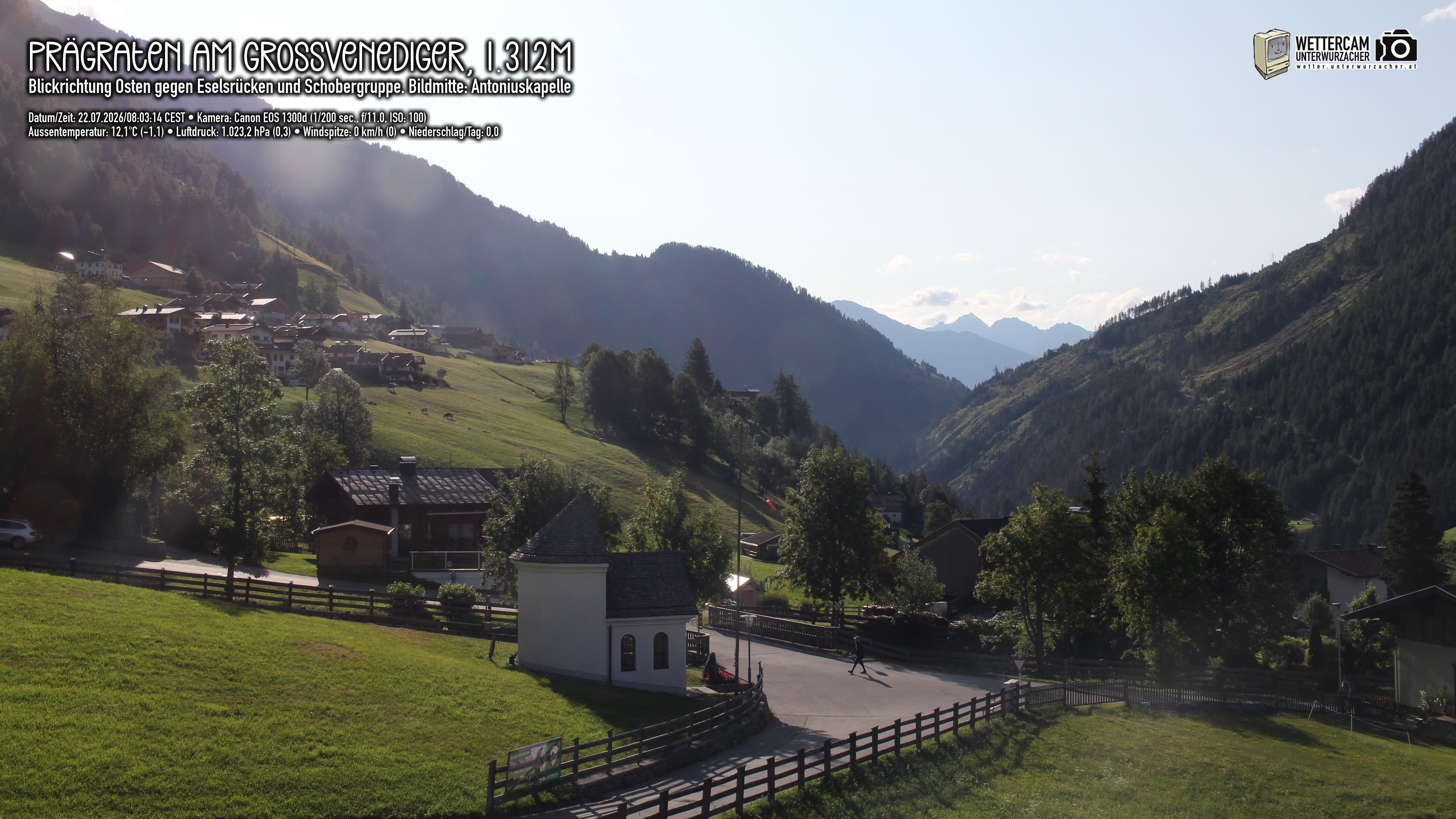 Archiv Foto Webcam Prägraten in Osttirol