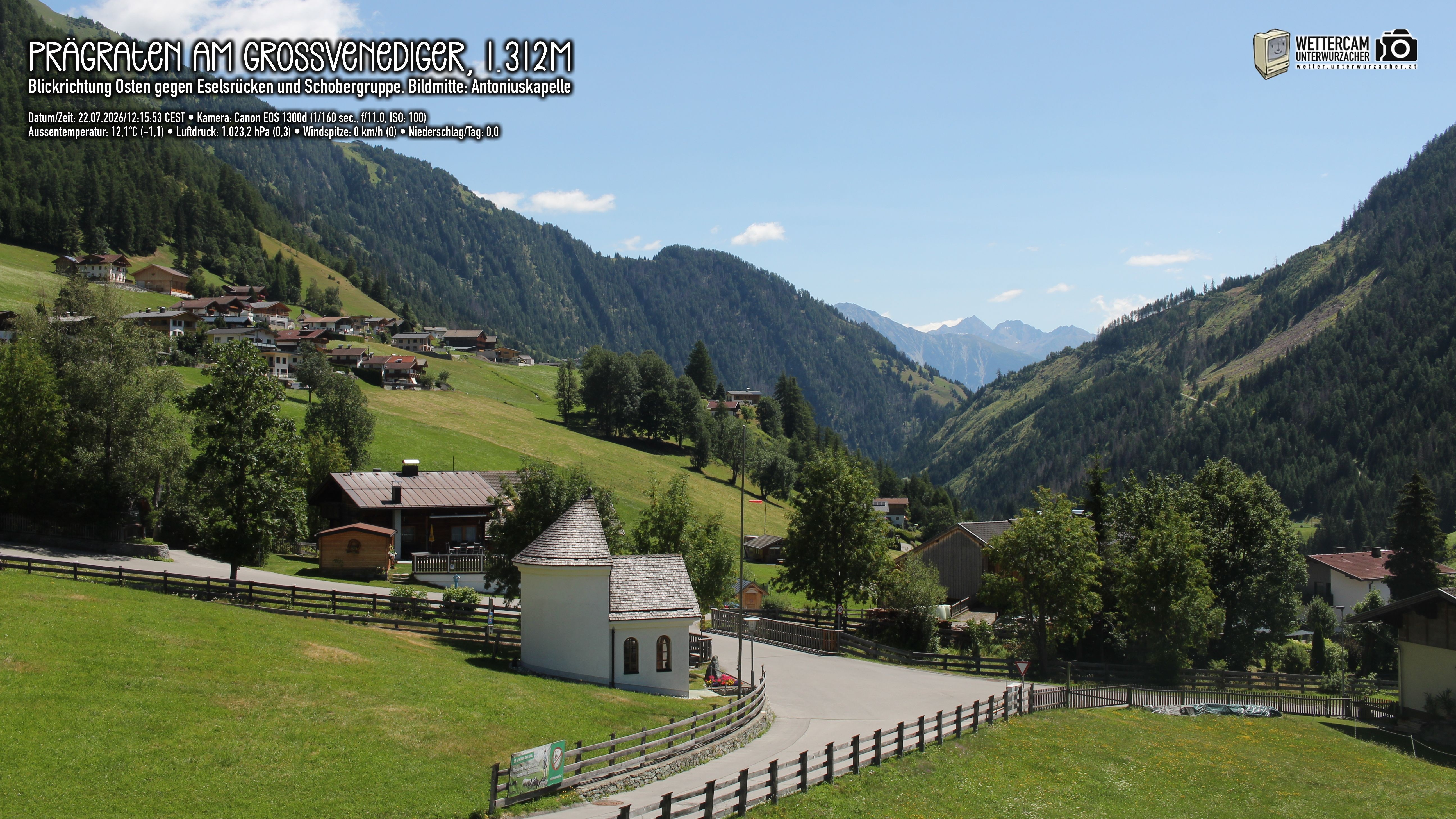 Archiv Foto Webcam Prägraten in Osttirol