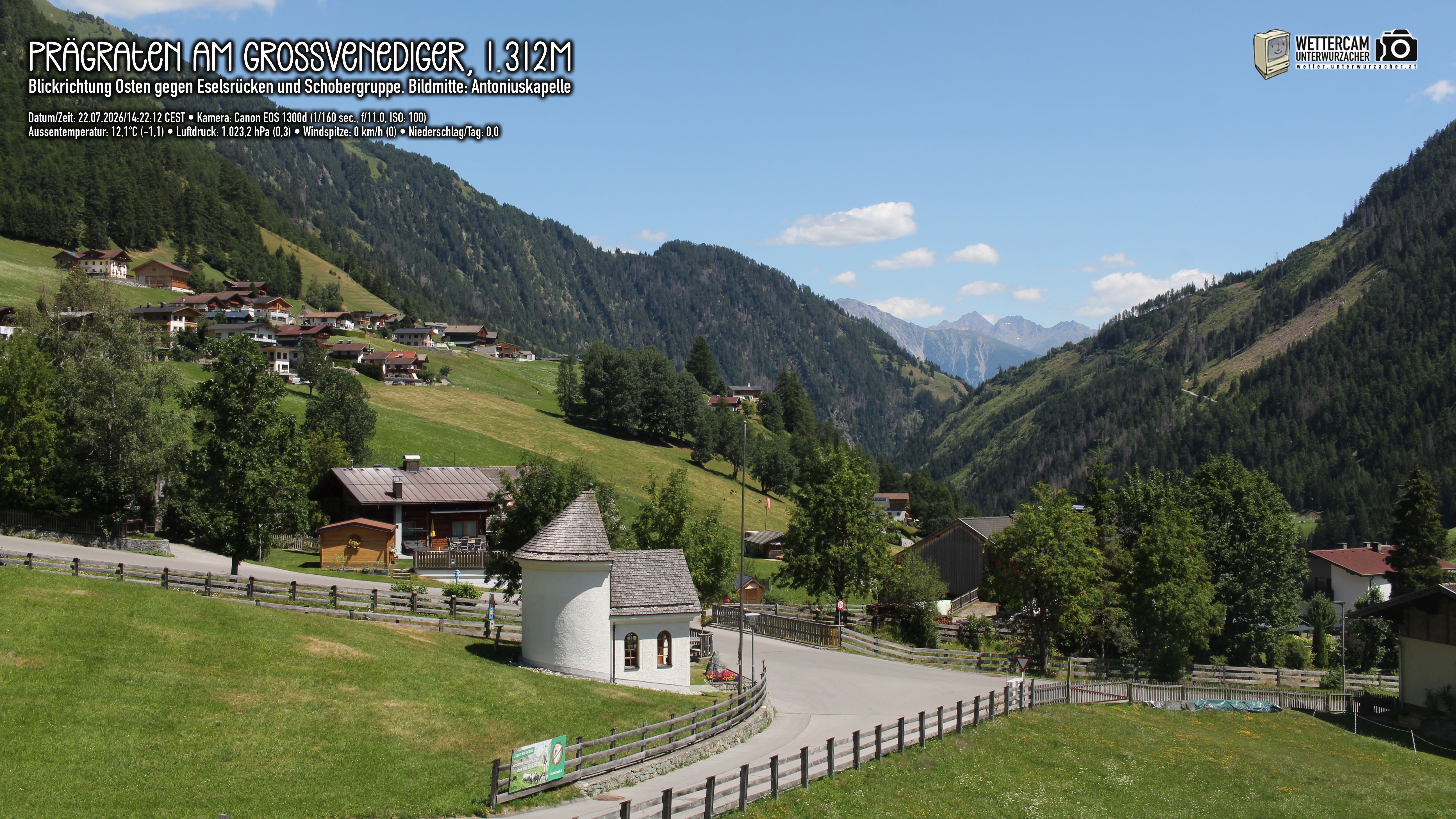 Archiv Foto Webcam Prägraten in Osttirol