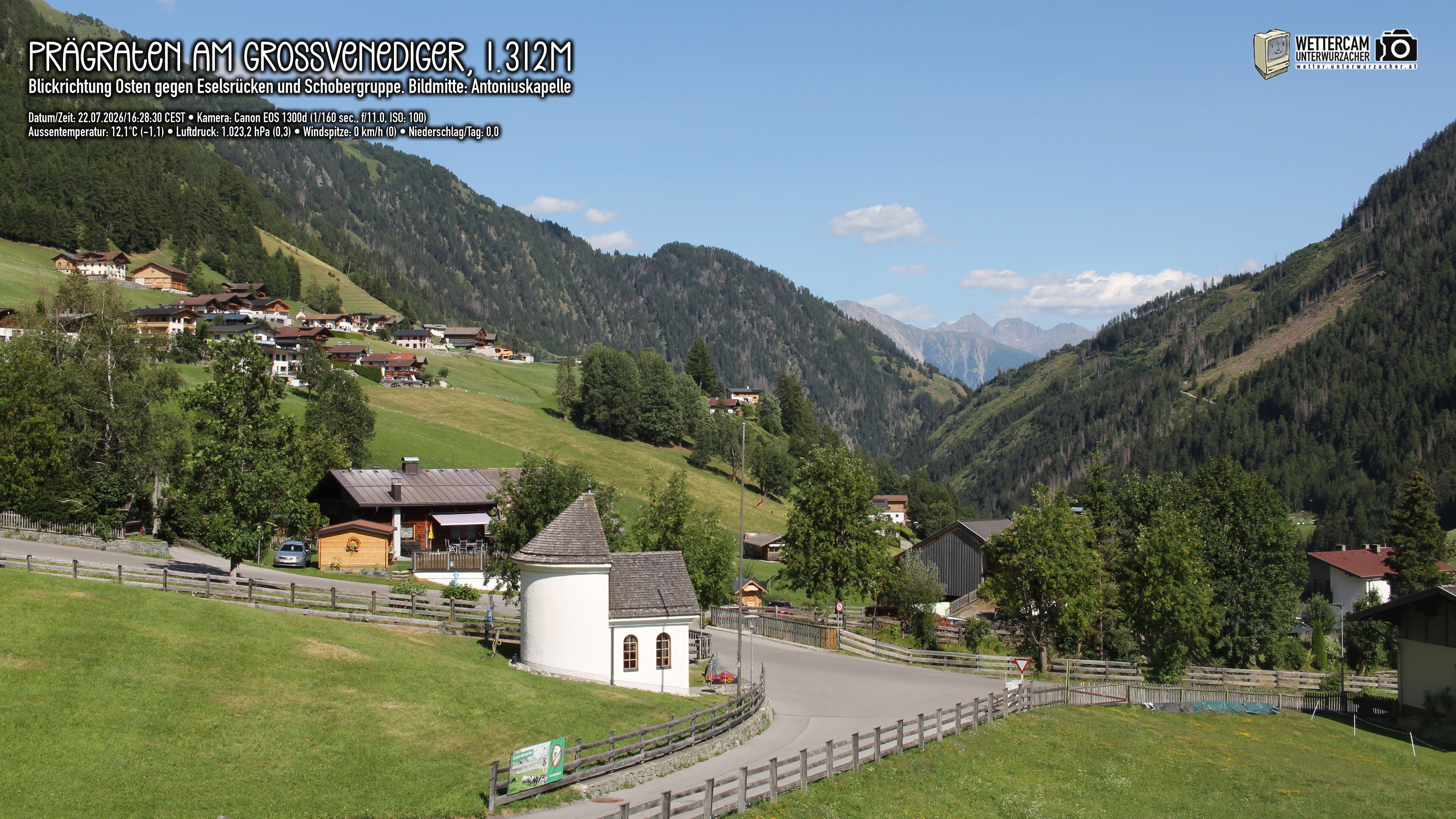 Archiv Foto Webcam Prägraten in Osttirol