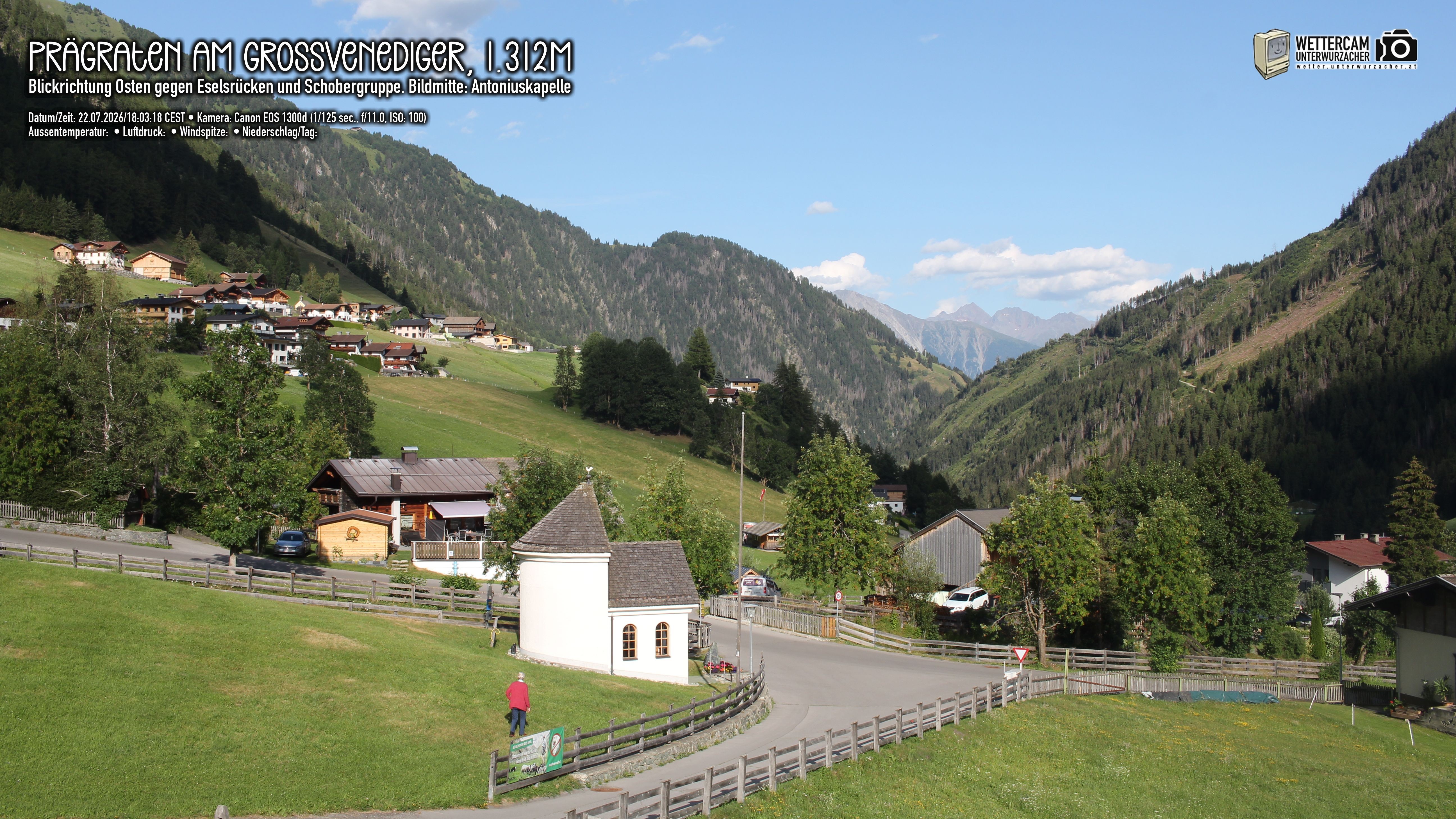 Archiv Foto Webcam Prägraten in Osttirol
