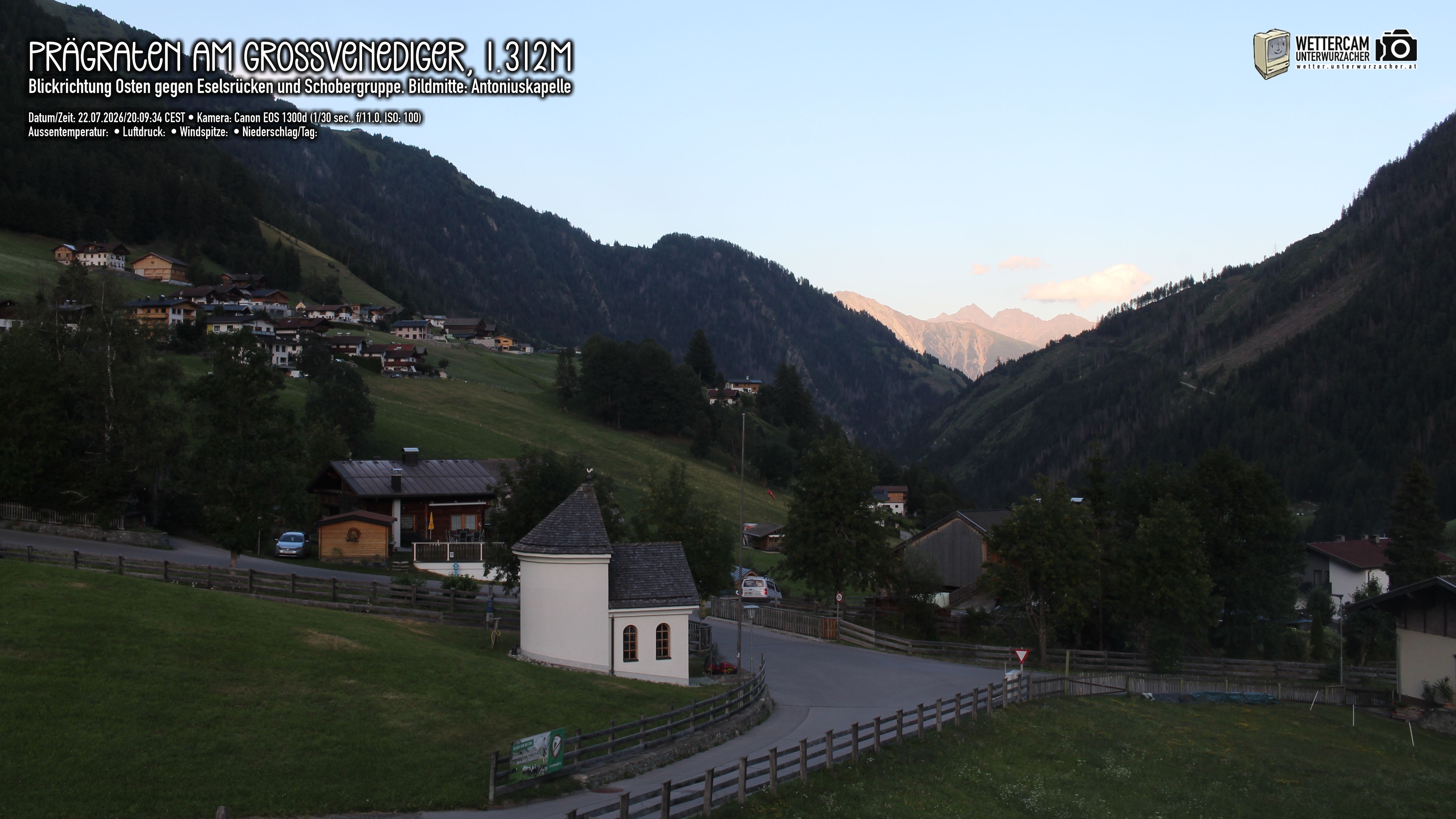 Archiv Foto Webcam Prägraten in Osttirol